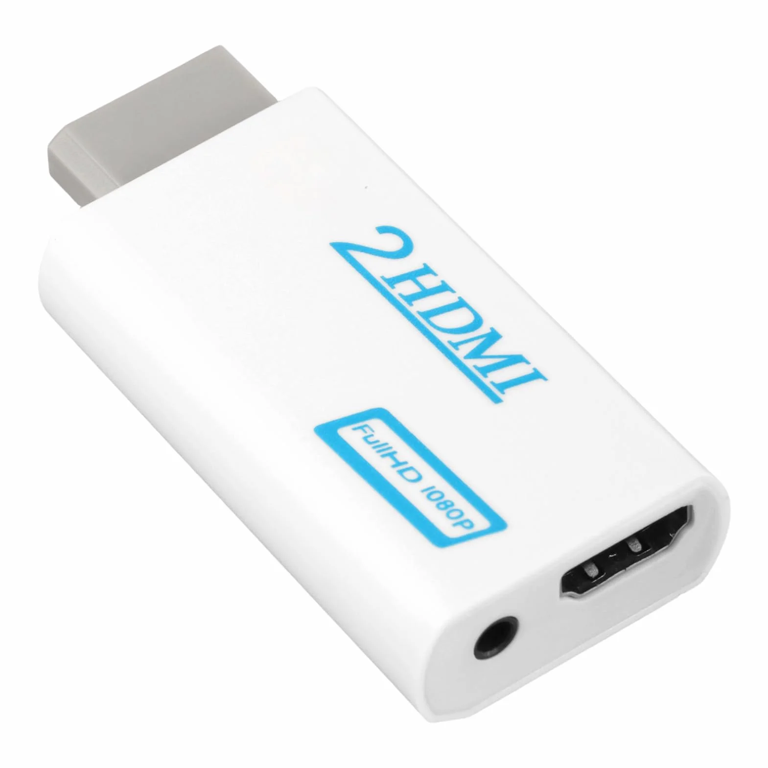 Adaptateur Wii vers HDMI Convertisseur Vidéo Full HD 1080P/720P Sortie Audio 3,5mm