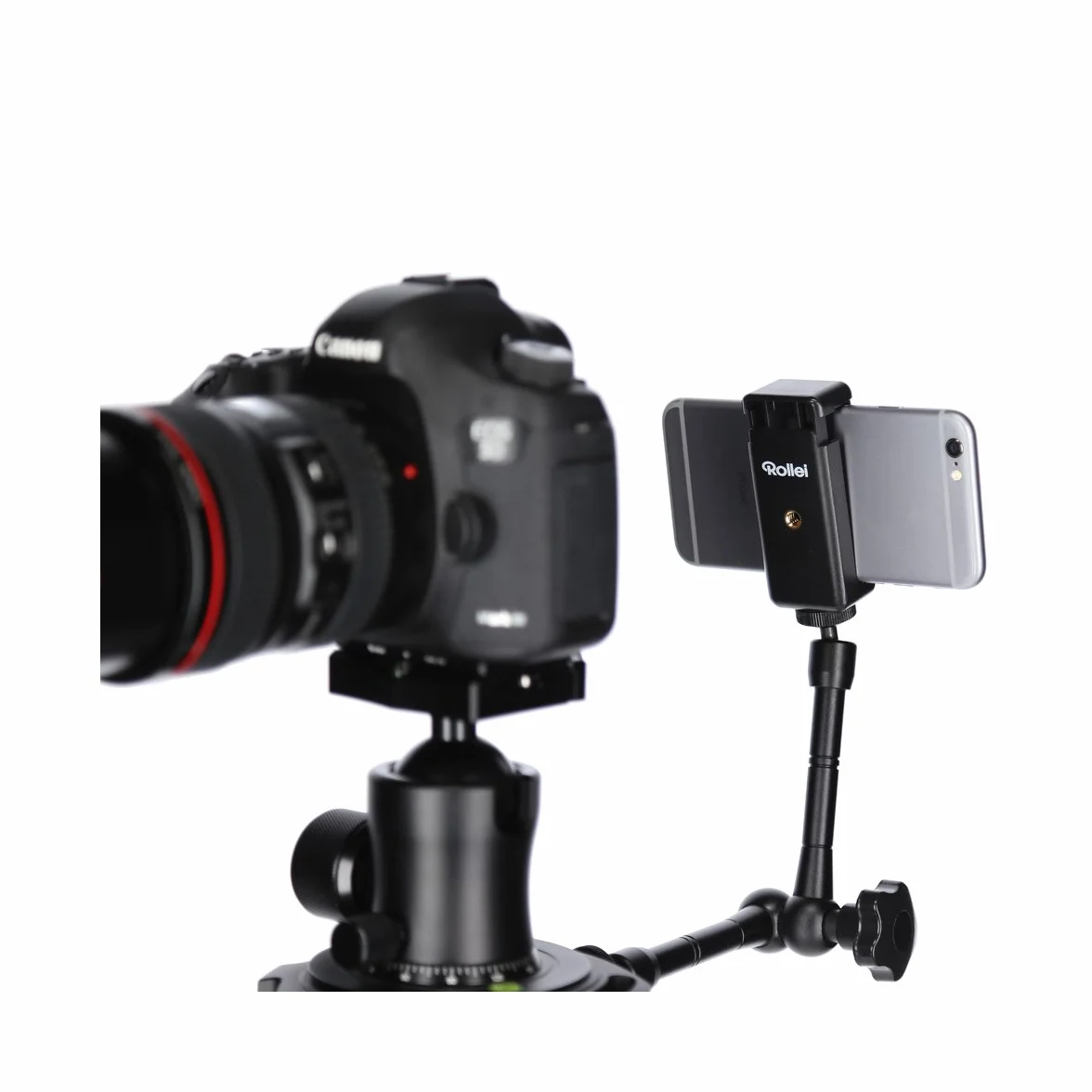 Rollei trépied articulé I Un Bras articulé Flexible Magic Arm/Bras articulé pour Le Montage d'accessoires pour Votre Smartphone I jusqu'à 1kg de Charge utile