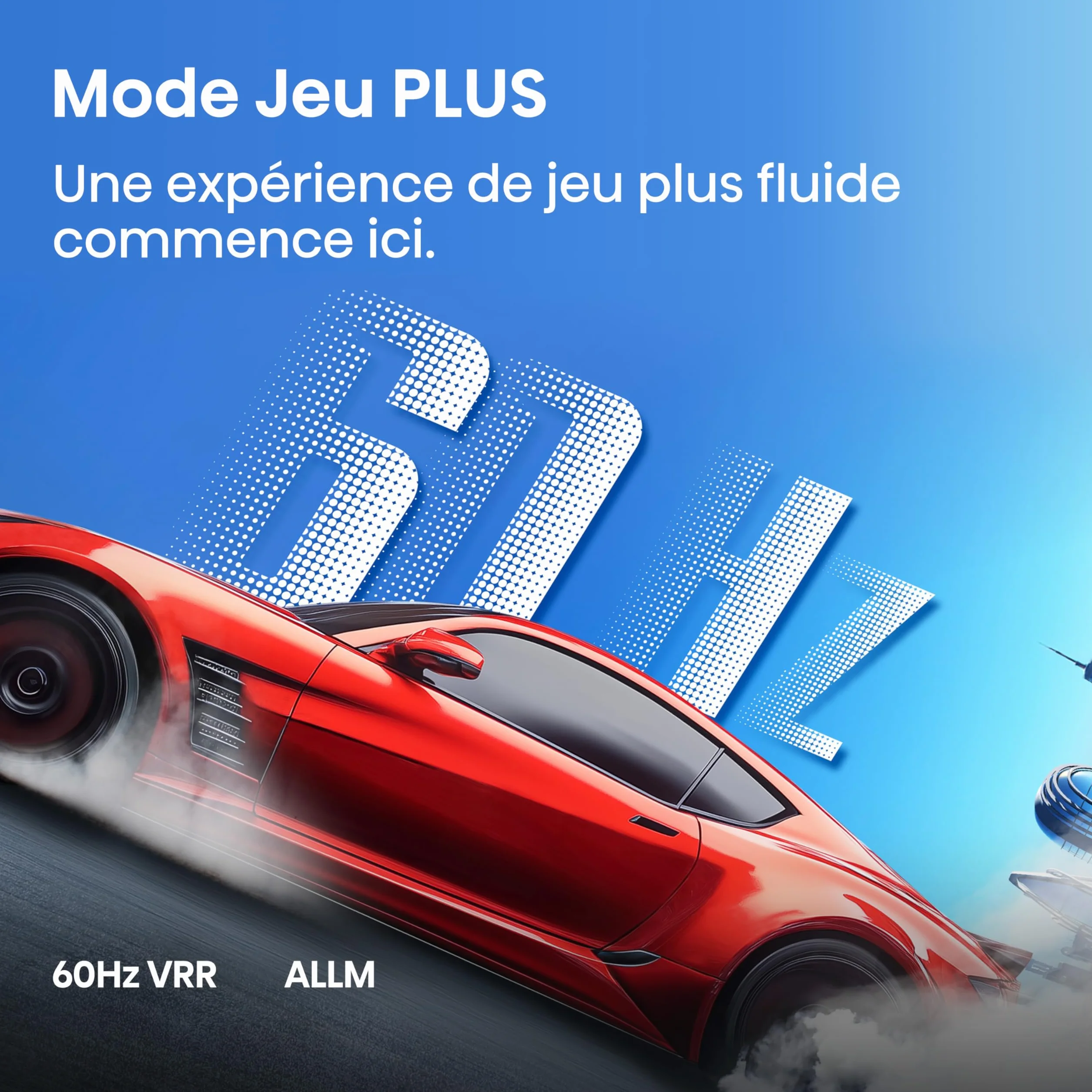 Hisense 85E7DS TV QLED 4K 85" (215 cm) - Série E7DS - Dolby Vision IQ & Atmos, 120Hz HSR, Game Mode Plus, Smart TV HomeOS, Alexa Intégrée, AirPlay 2.