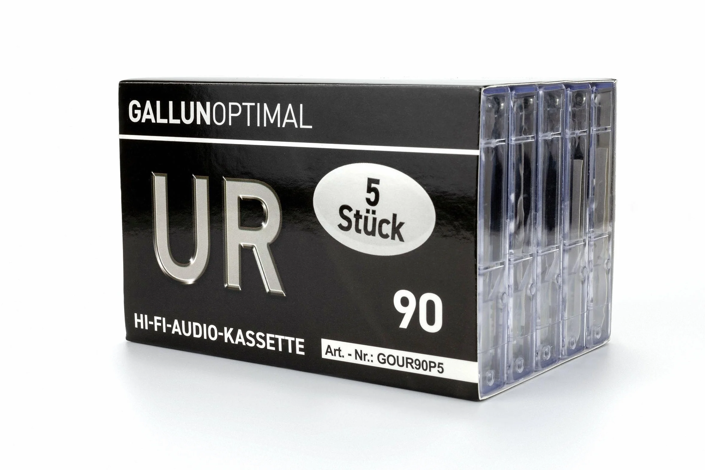 UR90 Cassettes Audio 90 Min Lot de 5 Cassettes vides