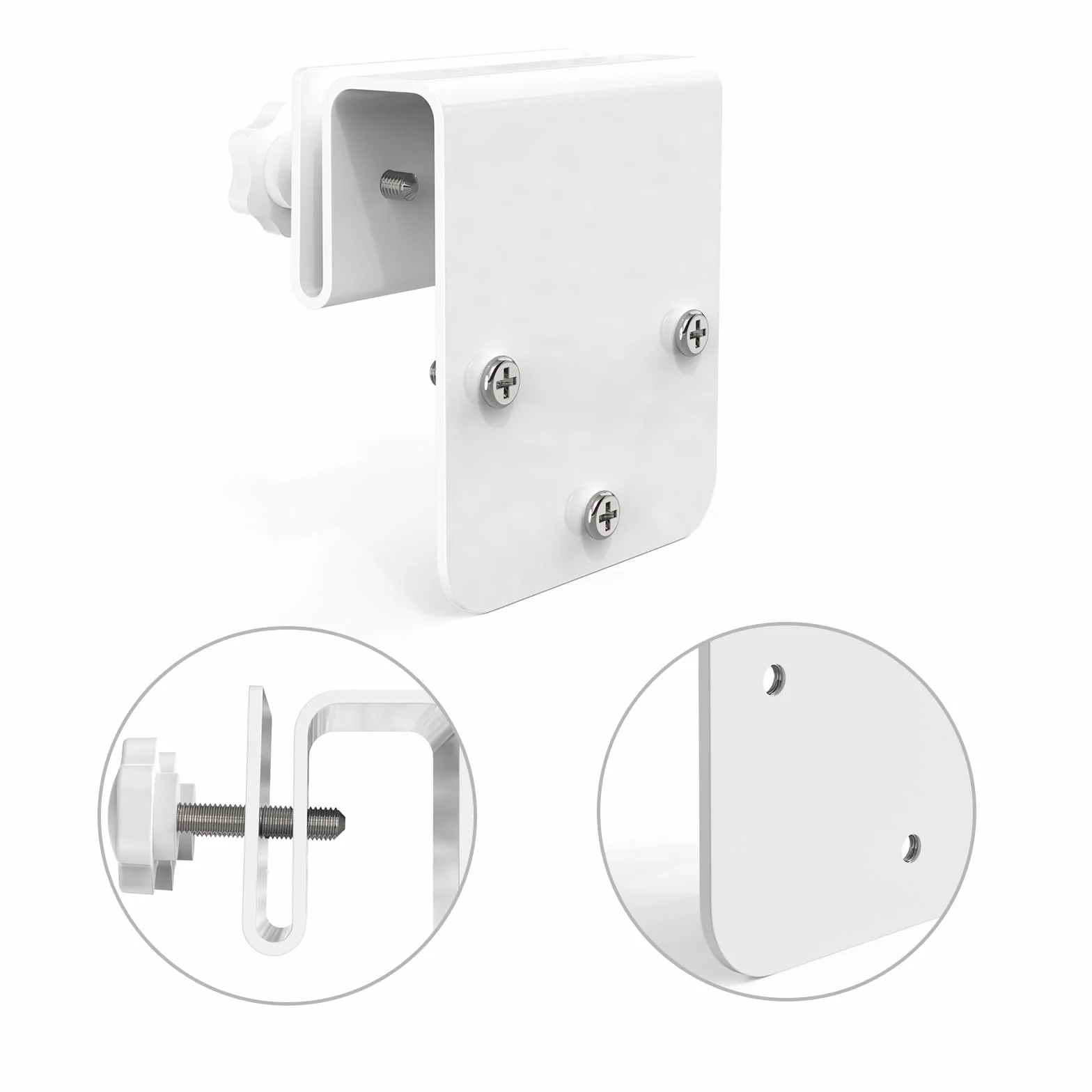 HOLACA Support de caméra pour eufy Security SoloCam S340, support de gouttière pour eufy Security SoloCam S340, support de gouttière + couvercle de caméra