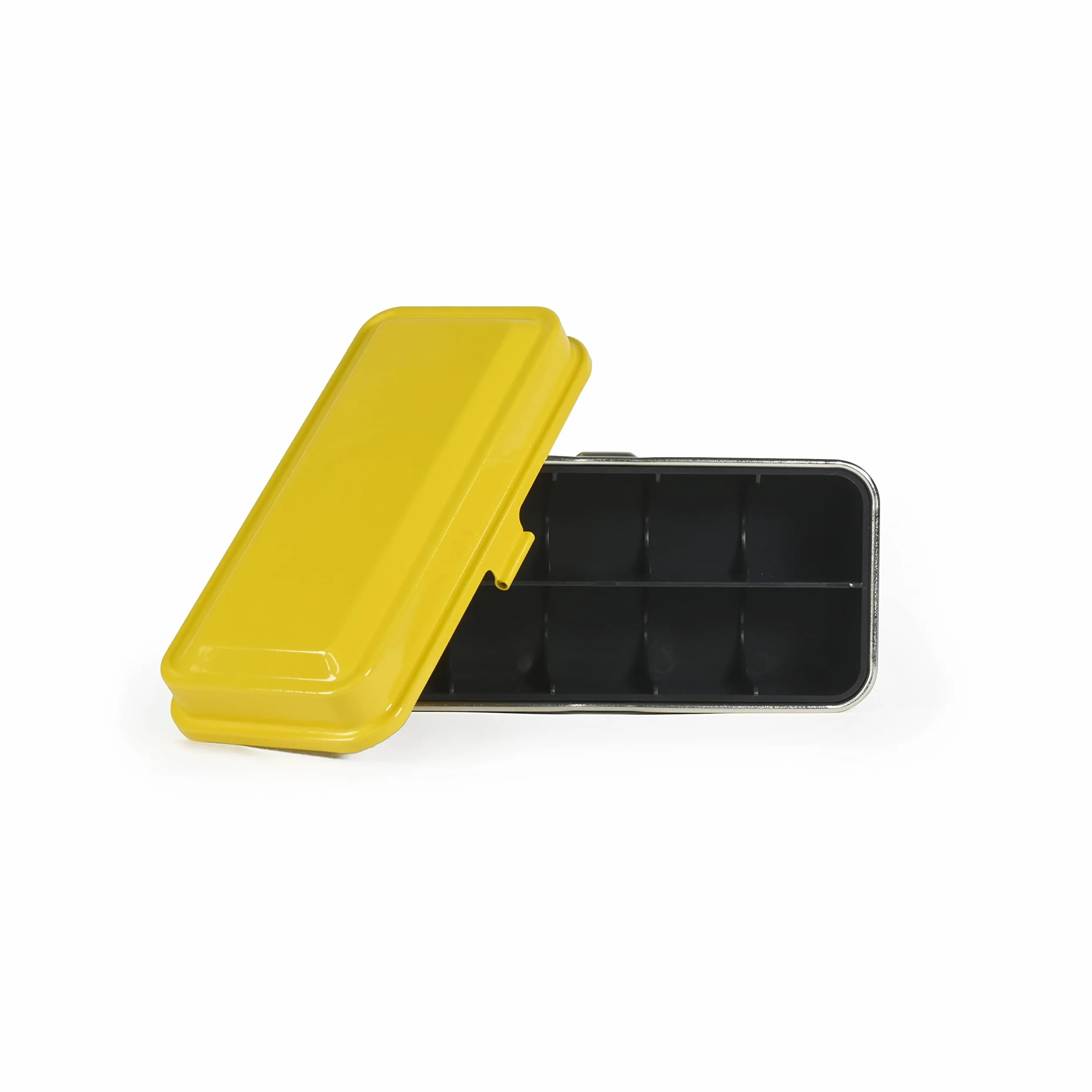 KODAK Film Case 120/135 Étui pour 8 rouleaux de 120 films / 10 rouleaux de film 35 mm - Boîtier en acier rétro pour trier et protéger le film (jaune) (film non inclus)
