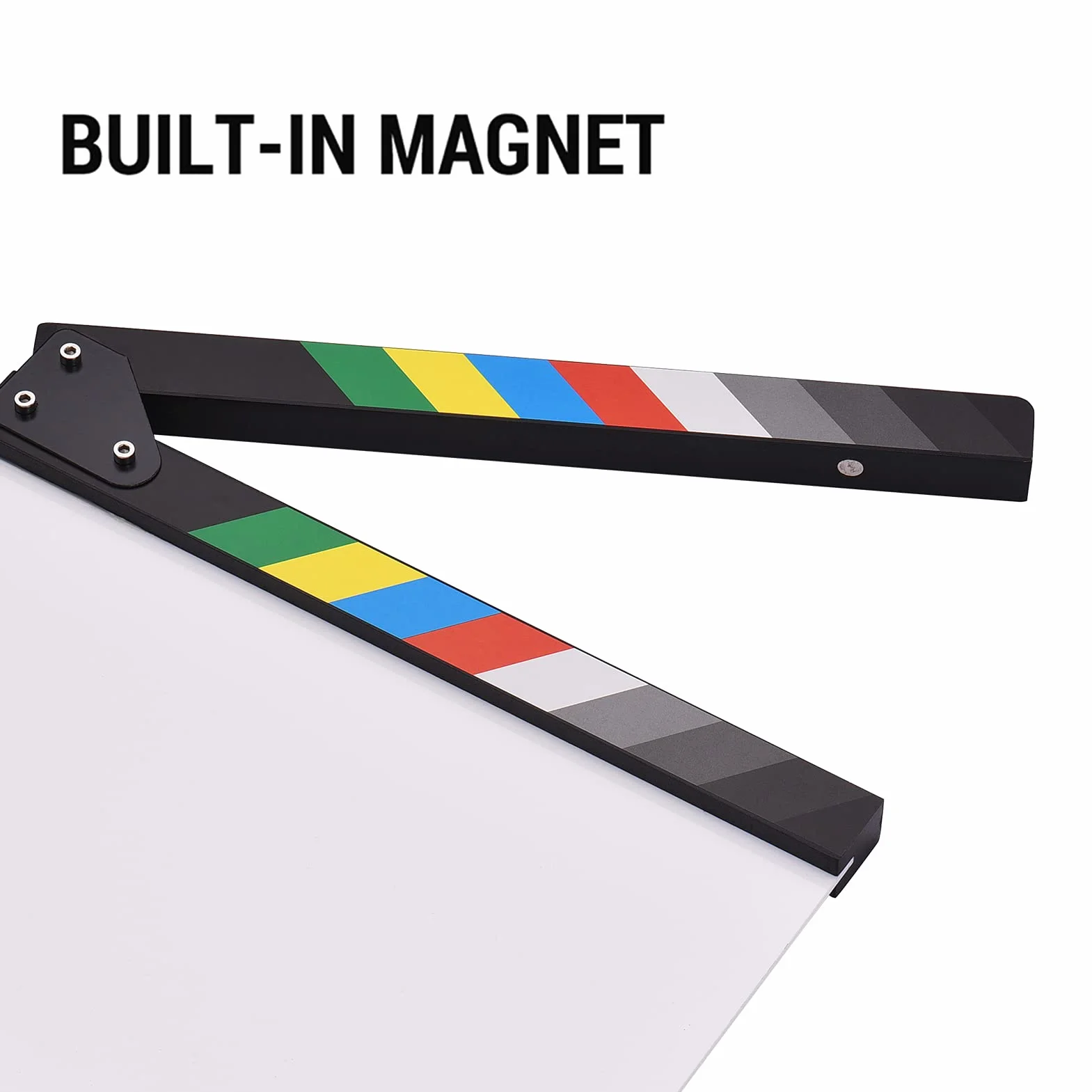 Claquette Cinéma Professionnel, Namolit 30 x 24 cm Planche de Film Clapperboard pour Film Acrylique, Planche de Scène d'action de Coupe pour Amateurs de Cinéaste Amateur