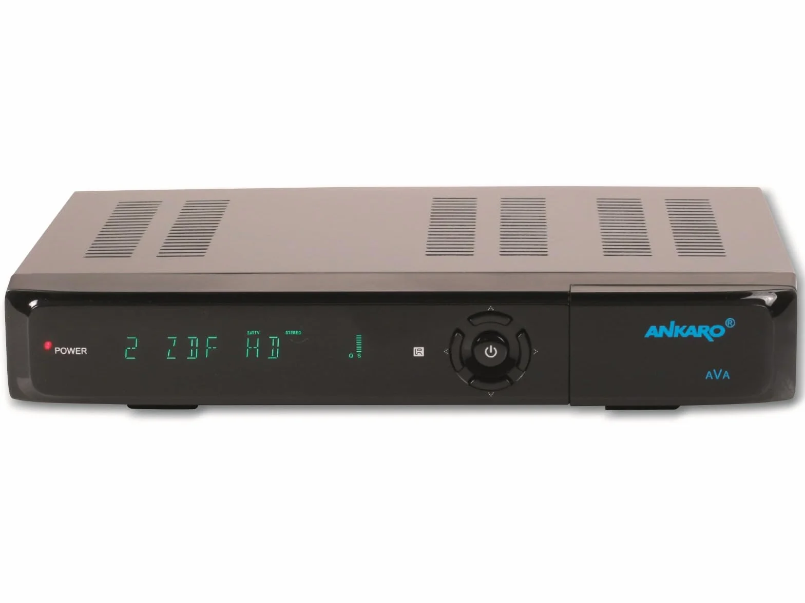 Ankaro AVA Récepteur satellite numérique UHD 4K DVB-S2X H.265 avec enregistrement USB noir