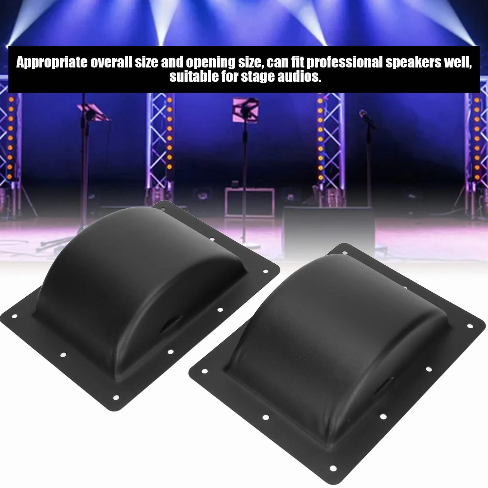 2pcs Haut parleur Poignées Professionnel en Acier de Remplacement pour Armoire Audio Poignée de Transport pour les Audios de Scène