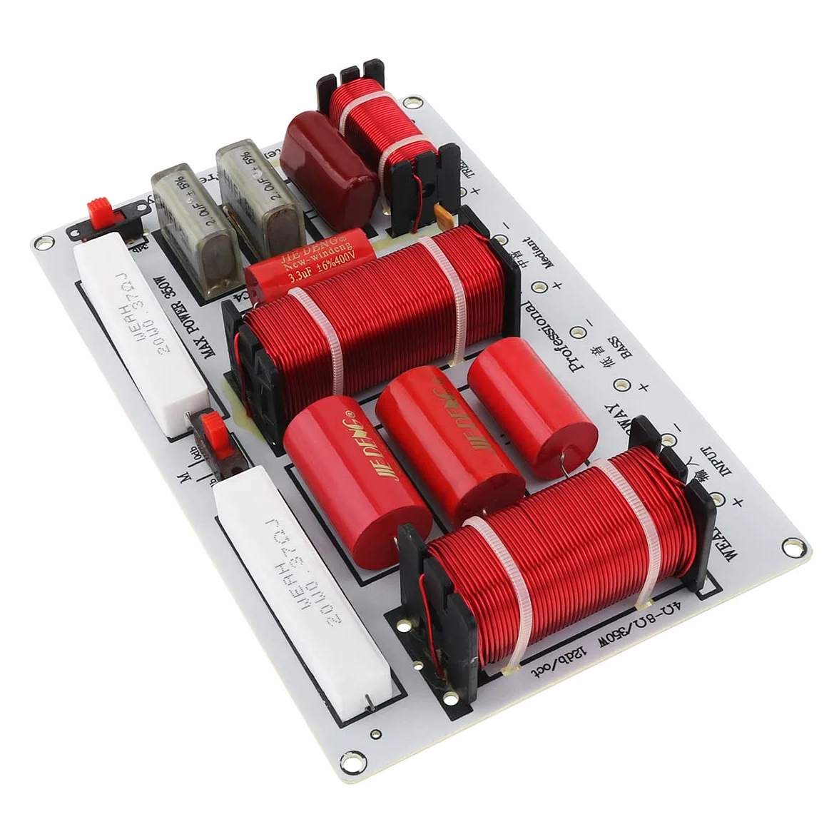 Lot de 2 filtres croisés à 3 voies pour haut-parleur 350 W