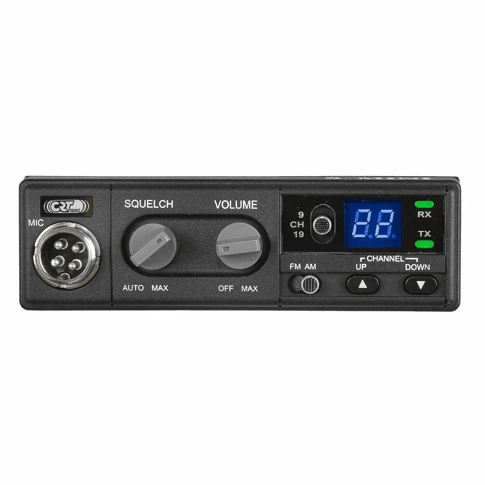 Radio CB CRT S Mini 2, 4W, 12V, AM-FM, ASQ, Gain RF