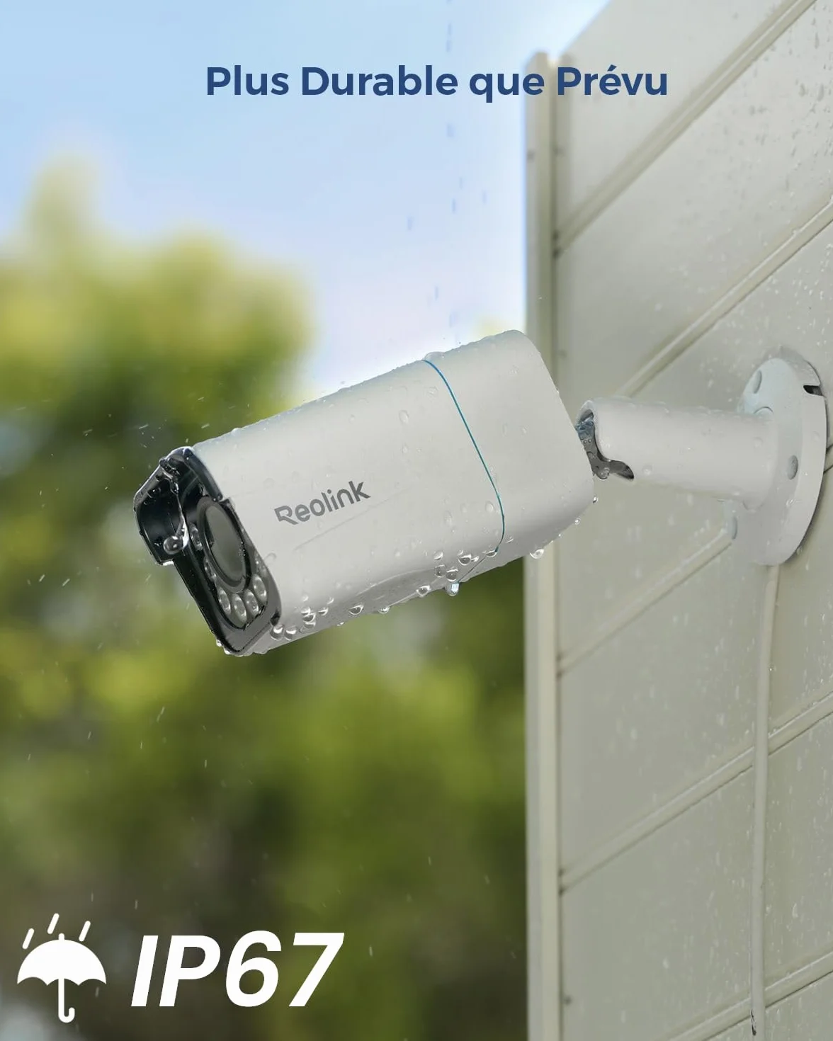 Reolink 4K Caméra de Surveillance Extérieure PoE avec Zoom Optique 5X, Vision Nocturne en Couleur, Audio Bidirectionnel, Détection de Personne/Véhicule, Alerte de Mouvement, Time-Lapse, RLC-811A