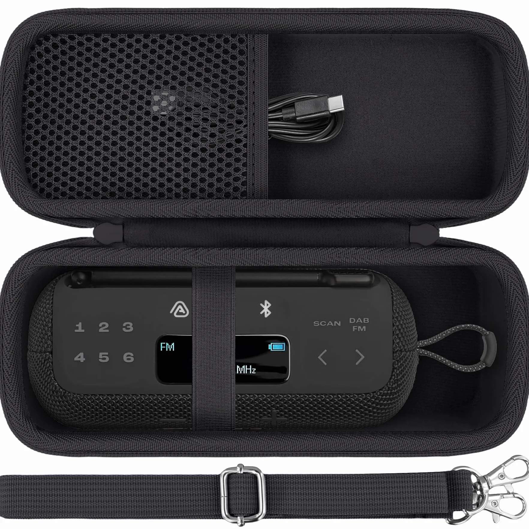 co2CREA Dur Étui de Voyage Rigide Housse Cas Coque pour JBL Tuner 3 Portable