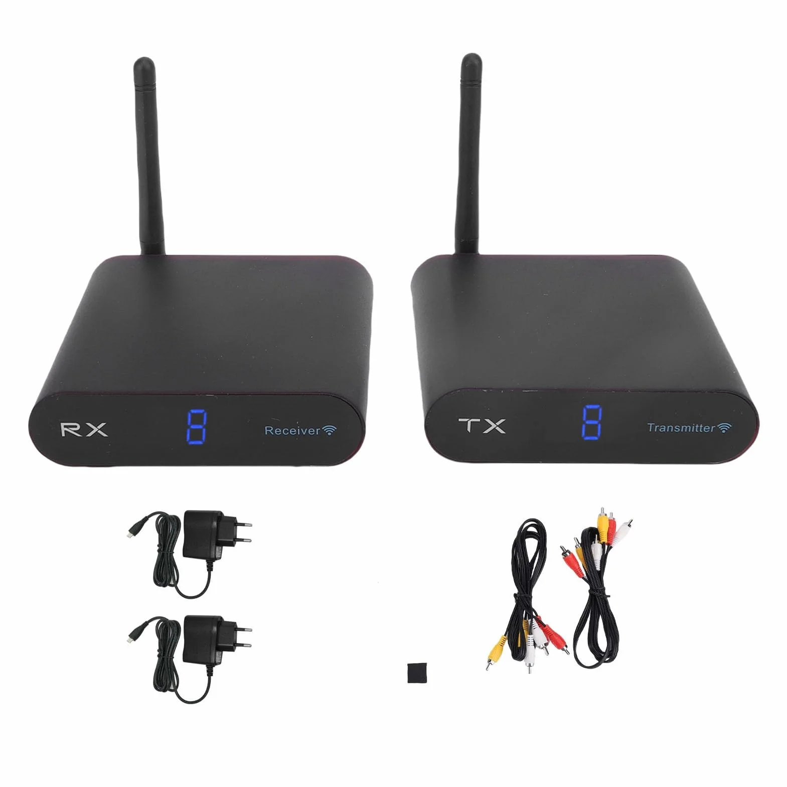 Annadue Émetteur AV sans Fil HDMI Longue Portée 200 M 2,4 GHz 8 Canaux