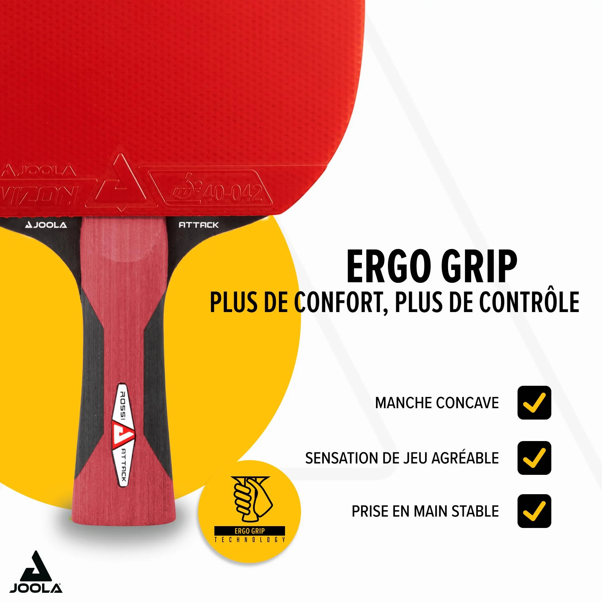JOOLA ROSSKOPF Raquette de Tennis de Table ITTF Compwood