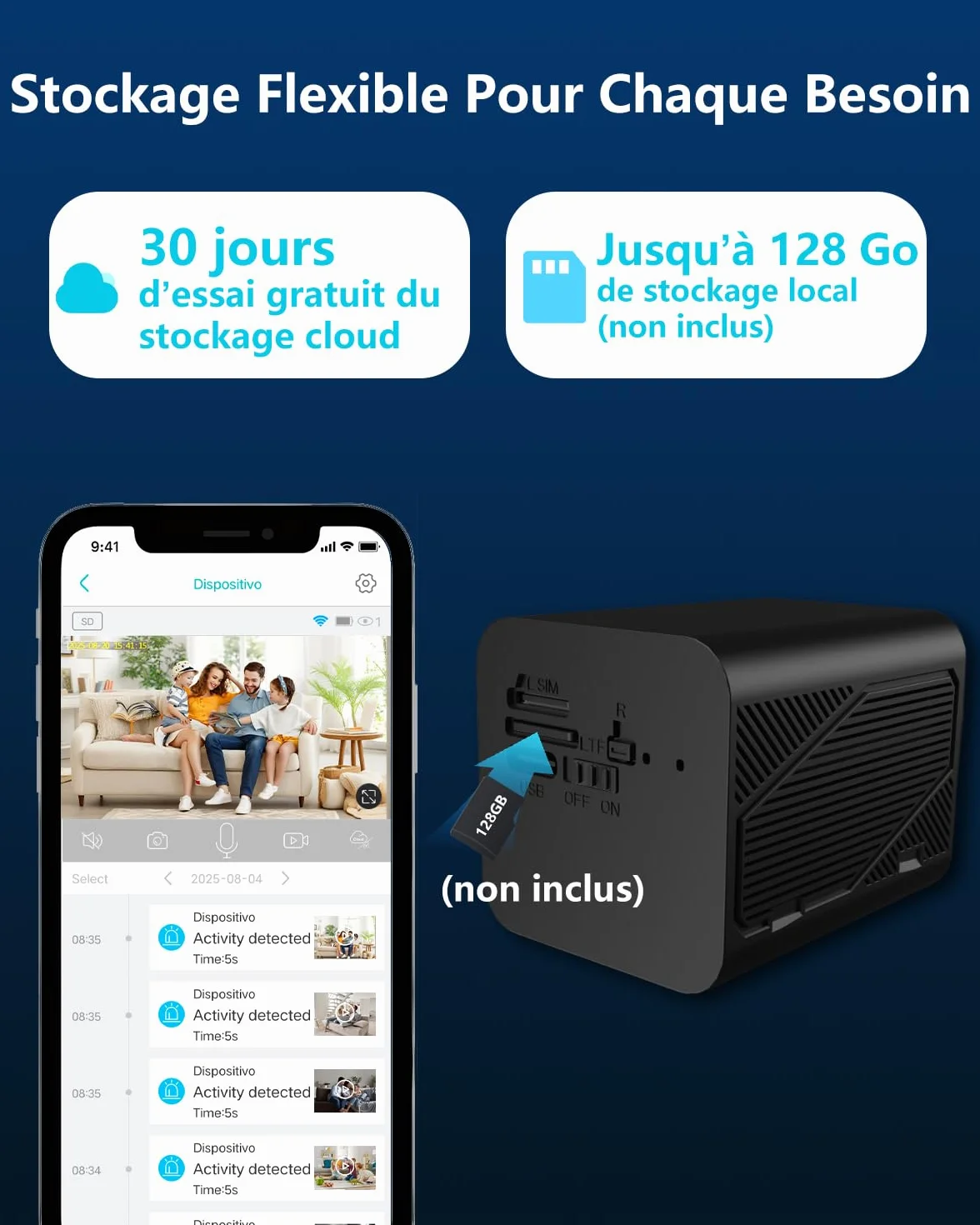 Bextgoo 4K Mini Camera Espion sans Fil, Mini Camera Surveillance, Camera Espion avec Vision Nocturne, Basse Consommation, 50 Jours d'Autonomie, 30 Jours d'Essai Cloud, pour Intérieur/Extérieur