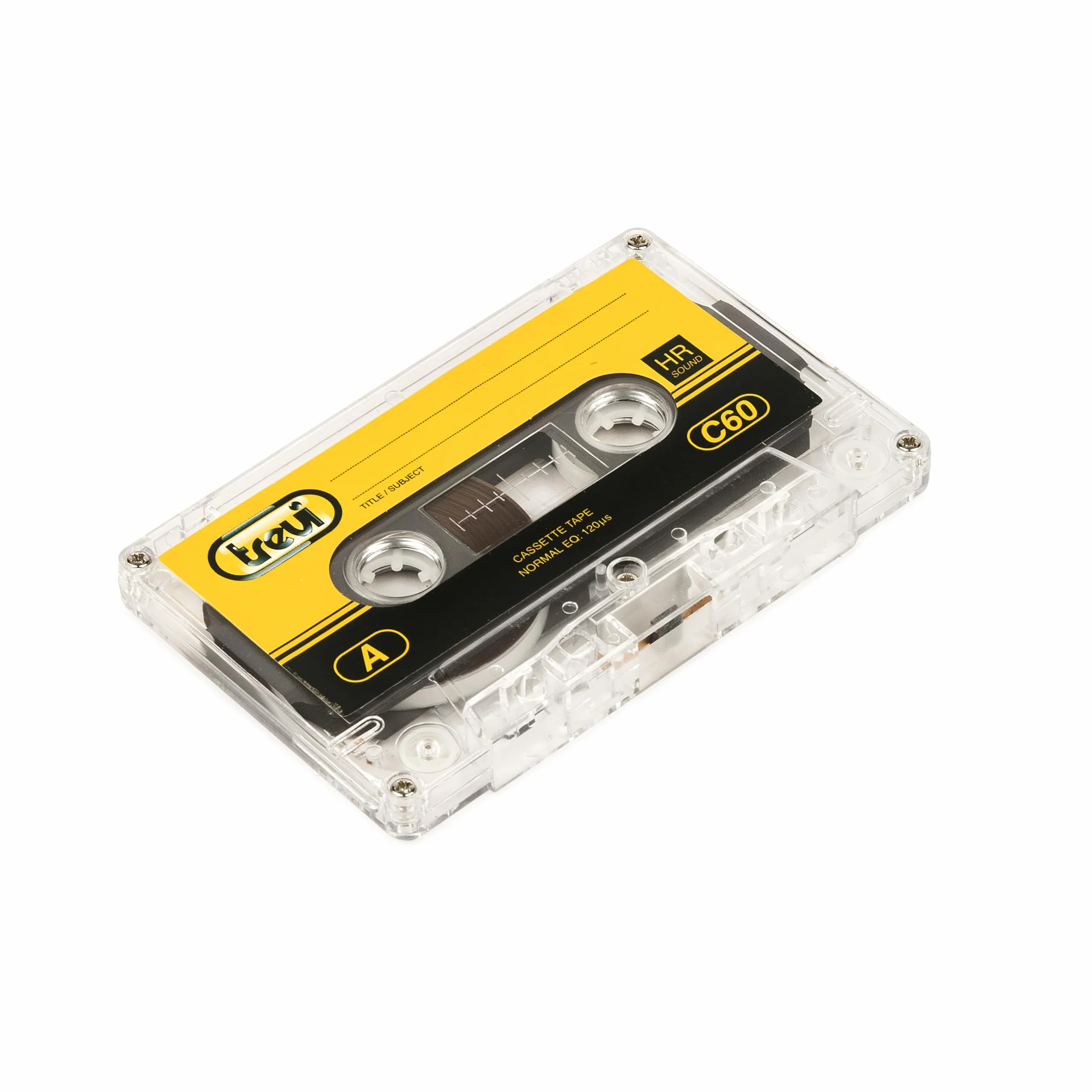 Trevi C 60 HR 4-pack cassette audio 60 minutes 30 min per side 120 µs eq bande magnétique vintage