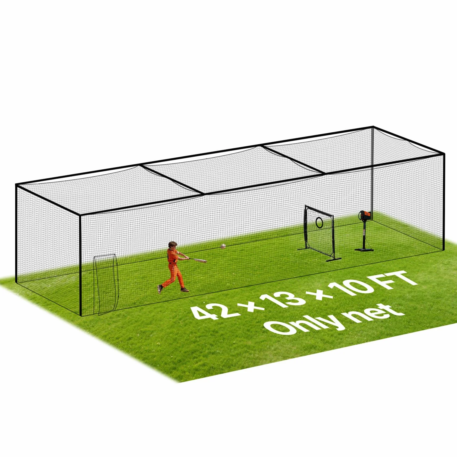 VEVOR Filet de frappe baseball 9,9/15/28 m portable avec porte et sac de transport