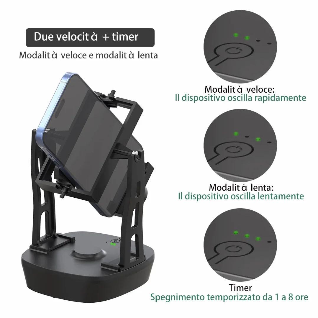 Accessoires de Balançoire pour Téléphone Portable Podomètre Marche Fonction d'arrêt chronométrée Deux Postures d'oscillation