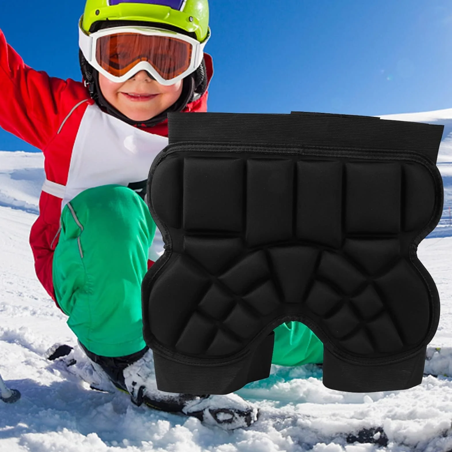 Short de Protection Rembourré en EVA 3D pour Enfants Skateboard Snowboard Patinage