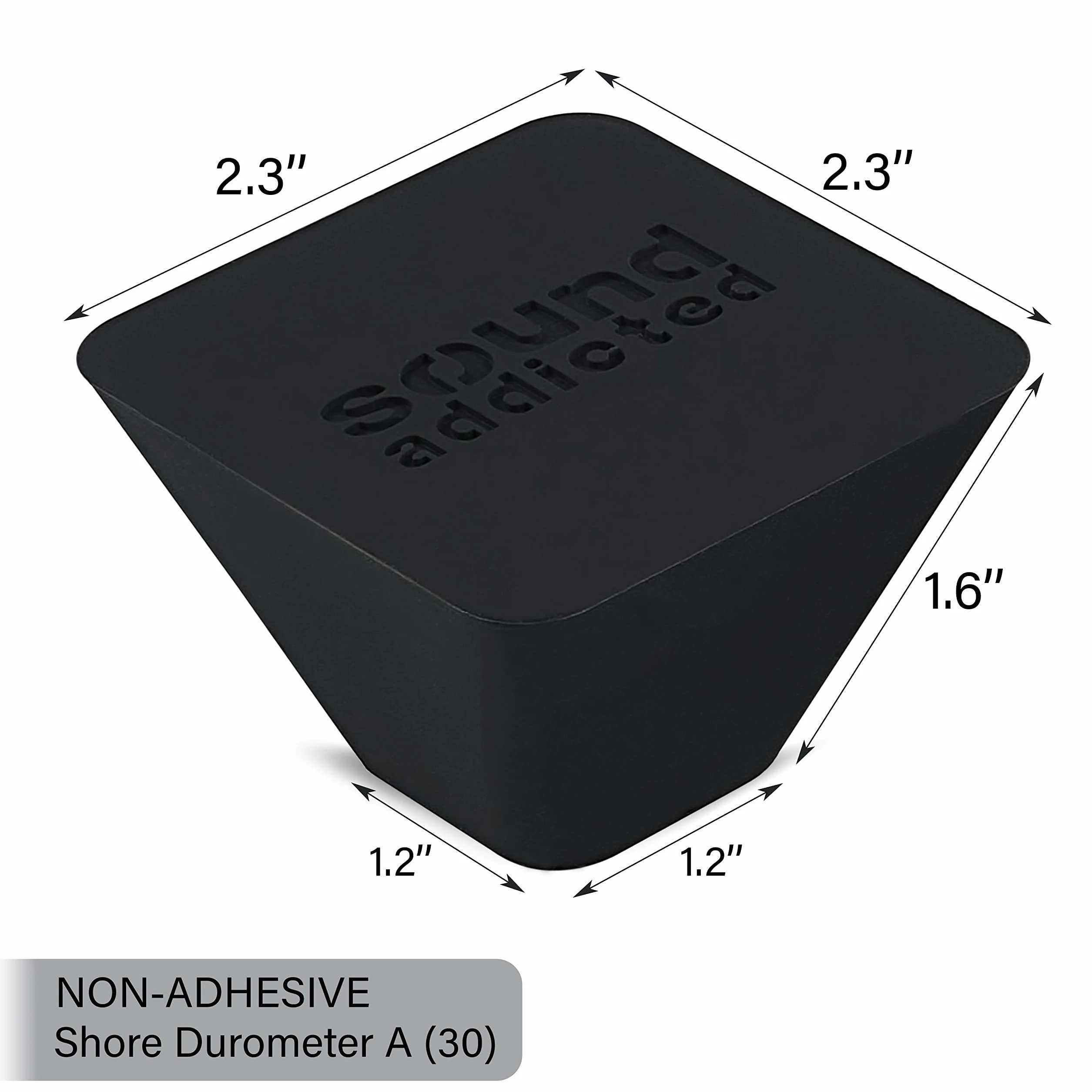 Sound Addicted Lot de 4 Pieds d'isolation pour Caisson de Basses et Haut-parleurs, Peuvent Supporter jusqu'à 45,4 kg - Non adhésifs