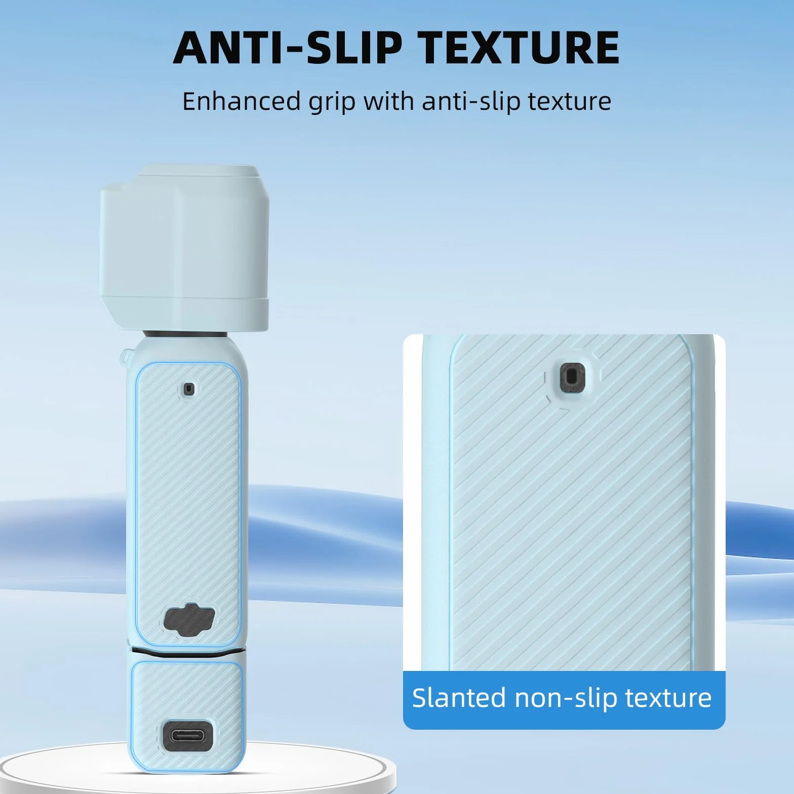 BRDRC Housse en silicone pour DJI OSMO Pocket 3, protecteur d'objectif, étui de protection