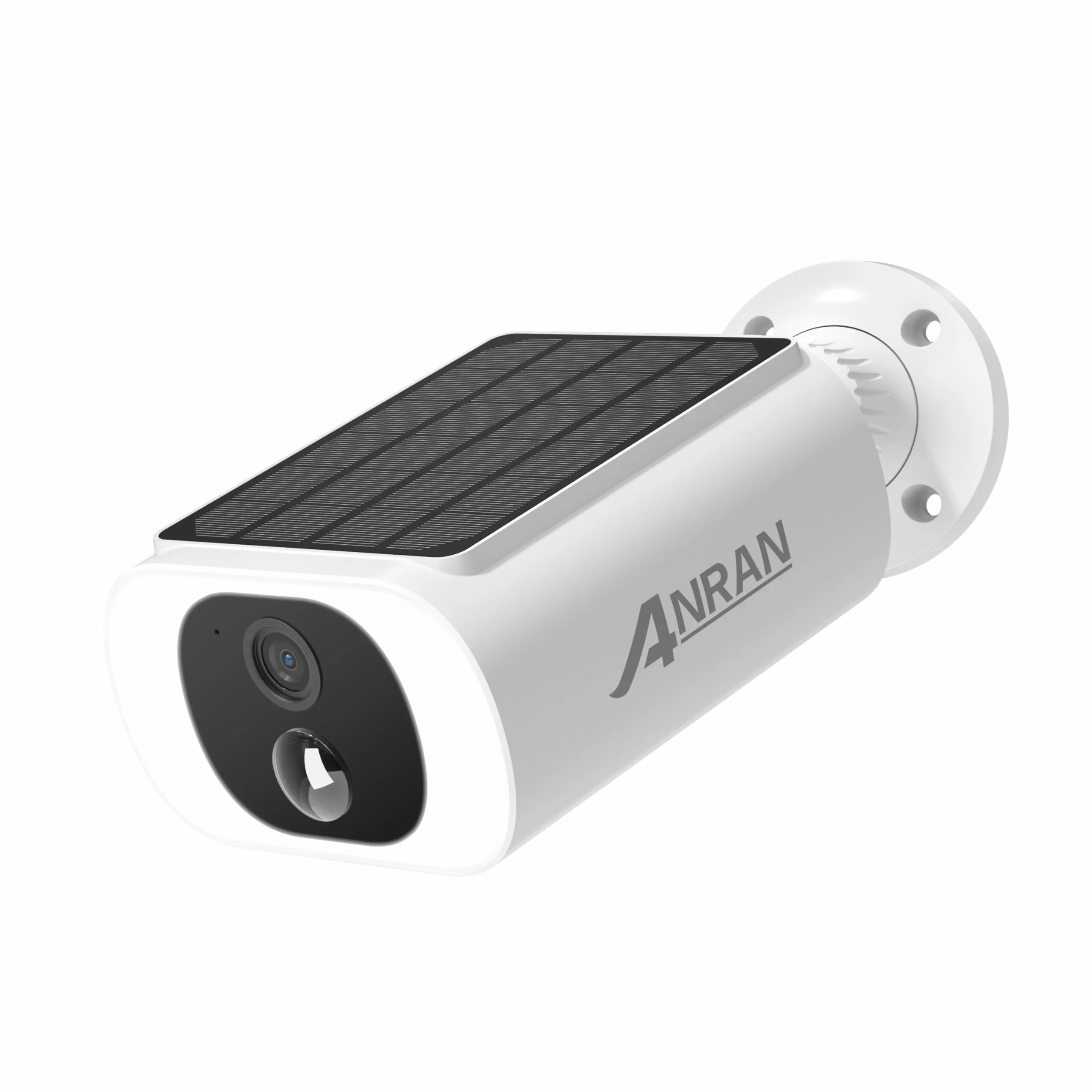 ANRAN 2K Caméra Surveillance WiFi, Panneau Solaire Intégré, Caméra IP Batterie, Puissance illimitée, Spotlight & Vision Nocturne Couleur, Audio Bidirectionnel, Detection Humaine, Sirène d'alarme