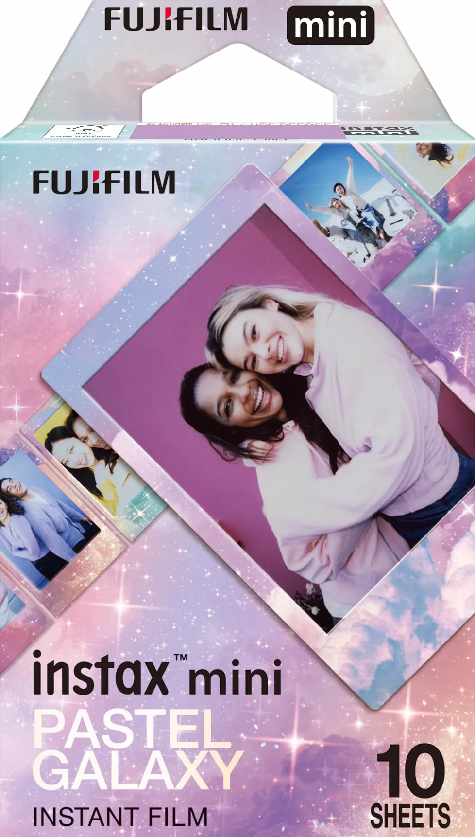 FUJIFILM instax Mini Film instantané Pastel Galaxy 10 Poses