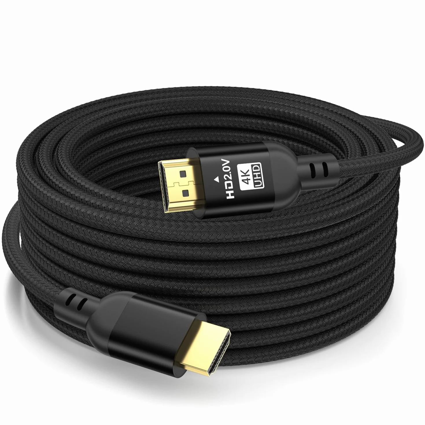 Diyanisly Câble HDMI 4K 15M, Câble HDMI 2.1 Haute Vitesse, Tressé, Prend en Charge 4K@60Hz 2K@120Hz, HDR HD TV Moniteur Ordinateur Portable Xbox PS4 PS5,etc.HD
