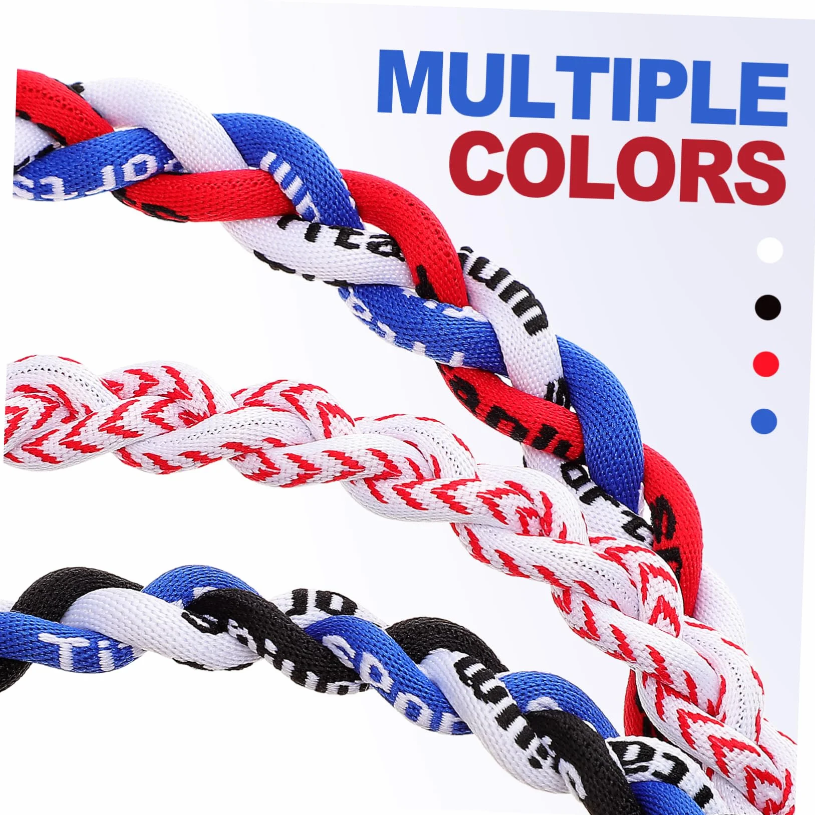 Collier Accessoires Sportifs Baseball Corde en Tressé pour Hommes 3 Pièces