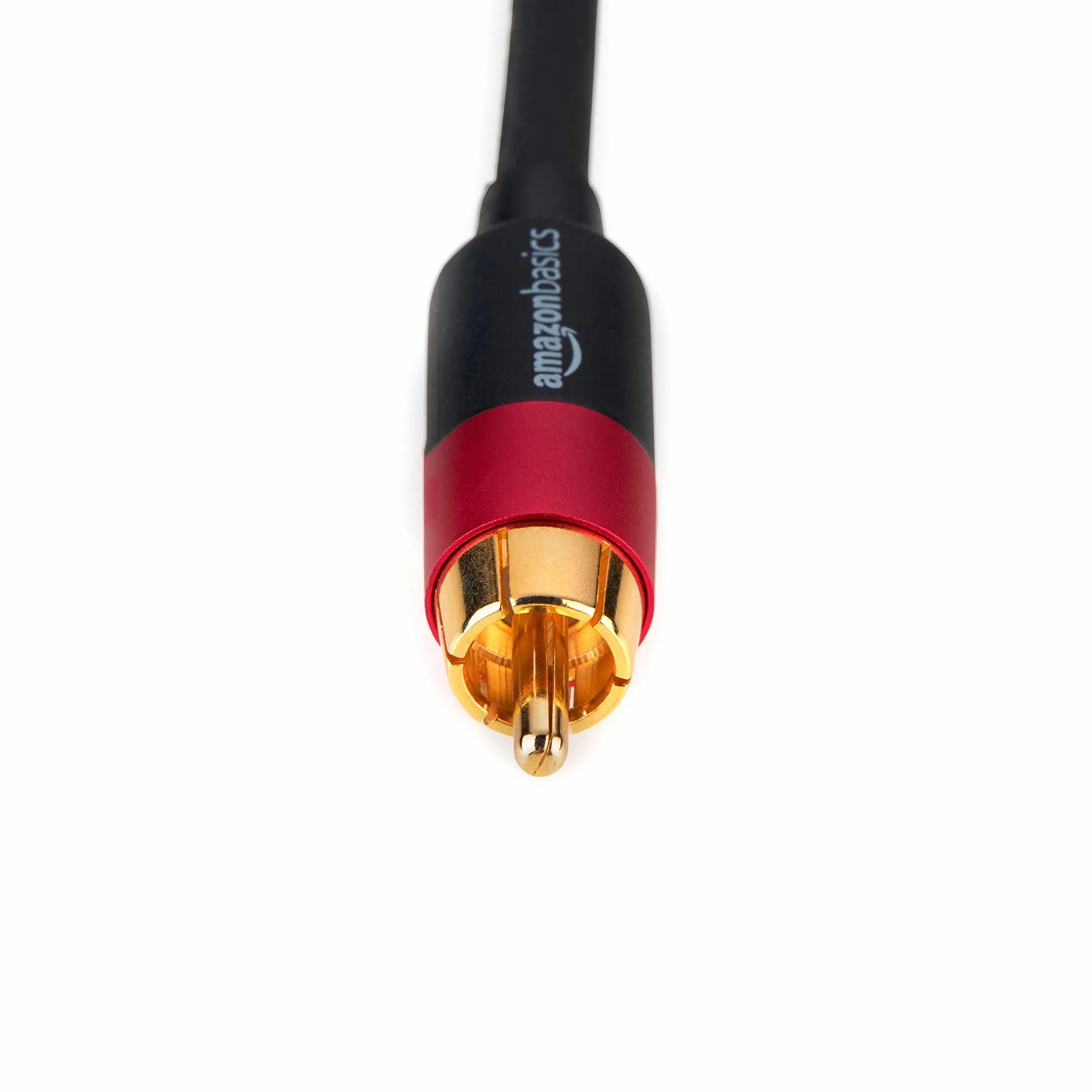 Amazon Basics Câble audio RCA 2 prises mâles vers 2 mâles, 10 m, noir