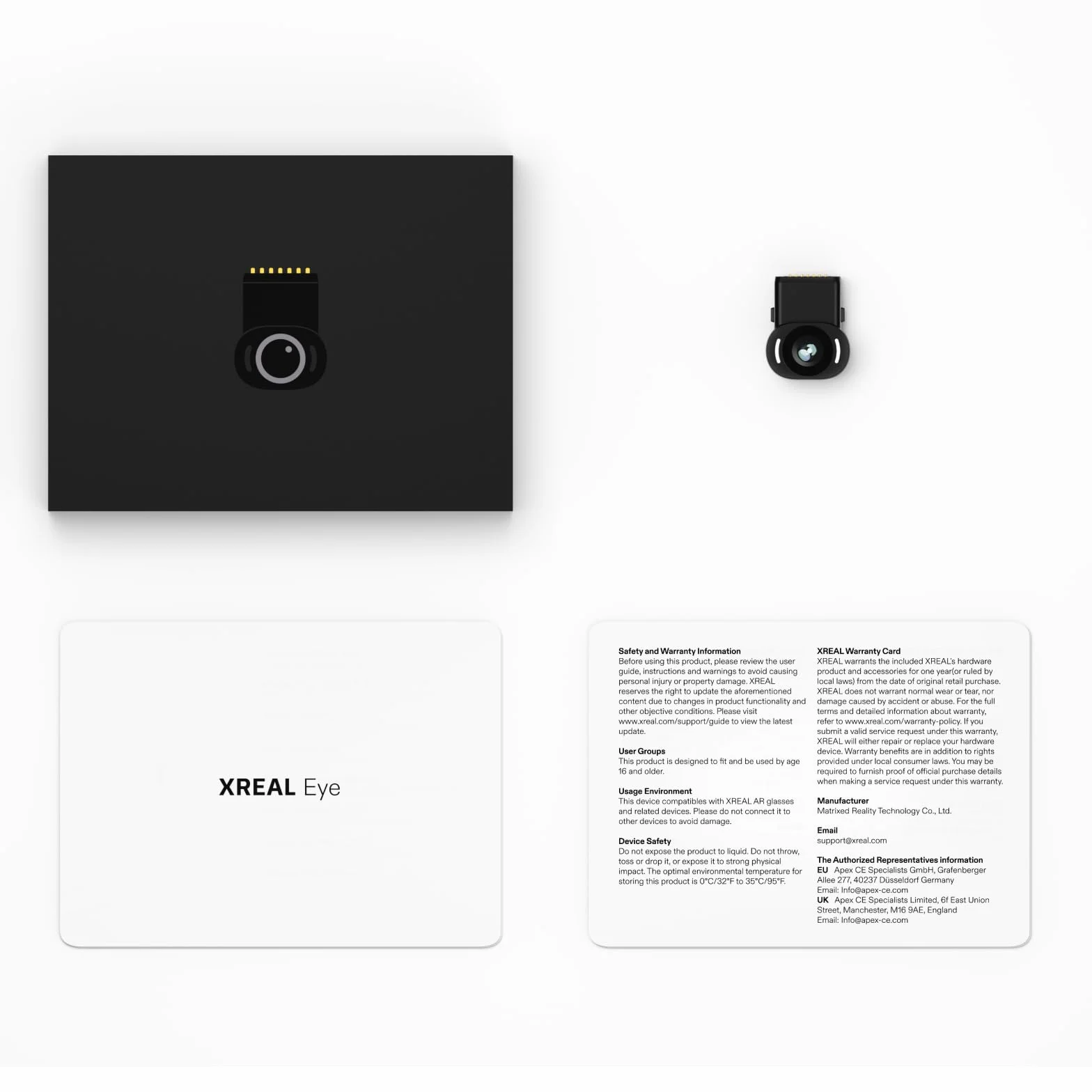 XREAL Eye Mini Caméra Vidéo pour Lunettes AR XREAL One Series, 12MP RGB, 6DoF Spatial Anchor