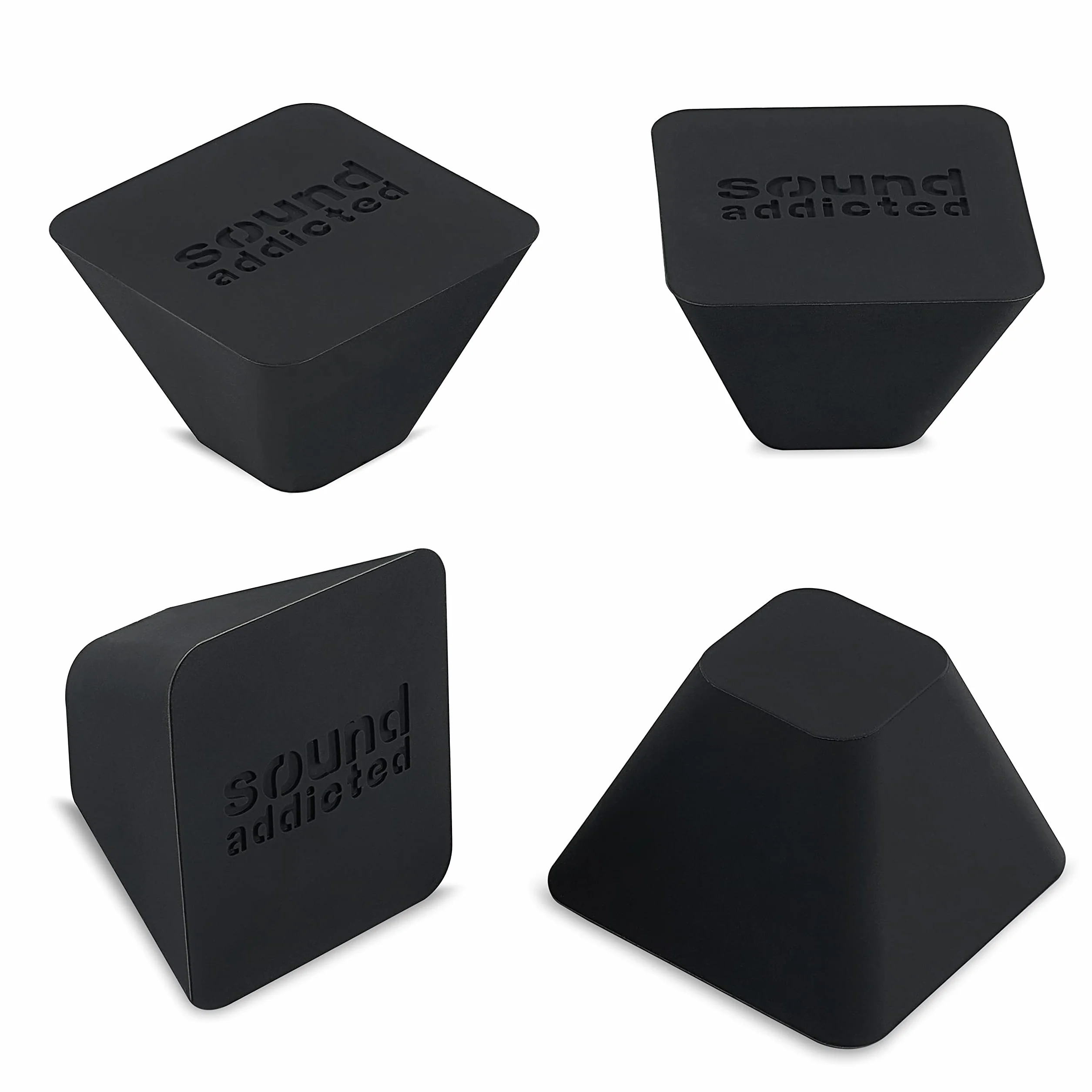 Sound Addicted Lot de 4 Pieds d'isolation pour Caisson de Basses et Haut-parleurs, Peuvent Supporter jusqu'à 45,4 kg - Non adhésifs