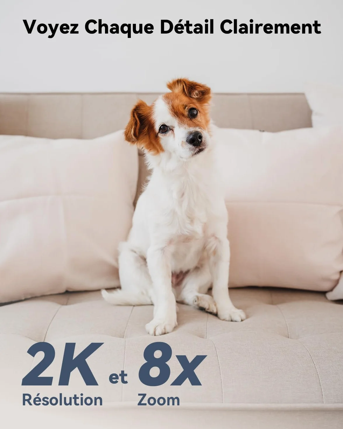 Imou 2K 3MP Caméra Surveillance WiFi Intérieur 360° Wi-Fi 6 Double-Bande Vision Nocturne Couleur Détection Personnes Animaux Suivi Intelligent Compatible Alexa