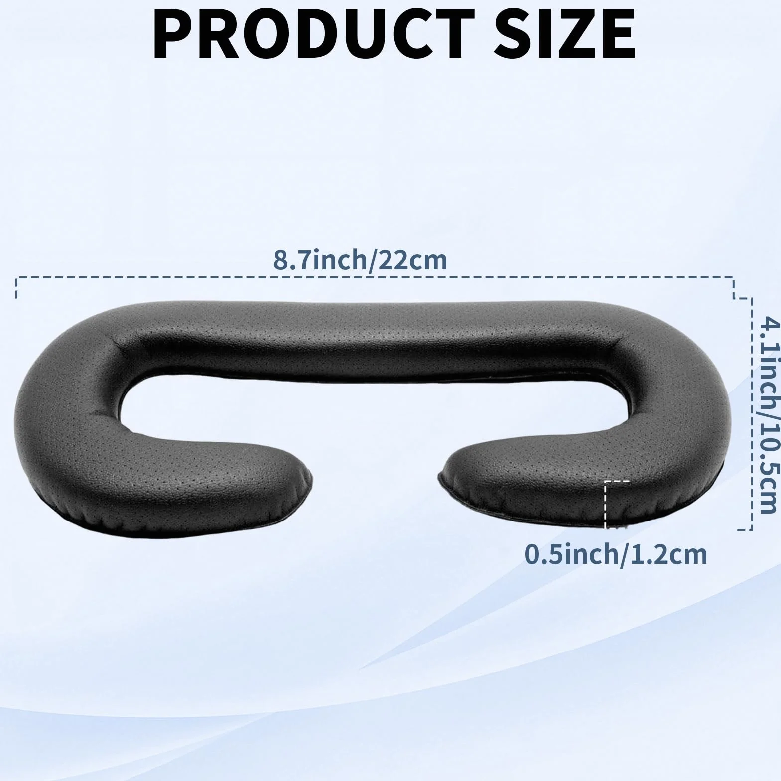 TamBee Coussinets de Rechange en Mousse pour Visage en Cuir Synthétique pour HTC Vive Pro VR Lot de 2