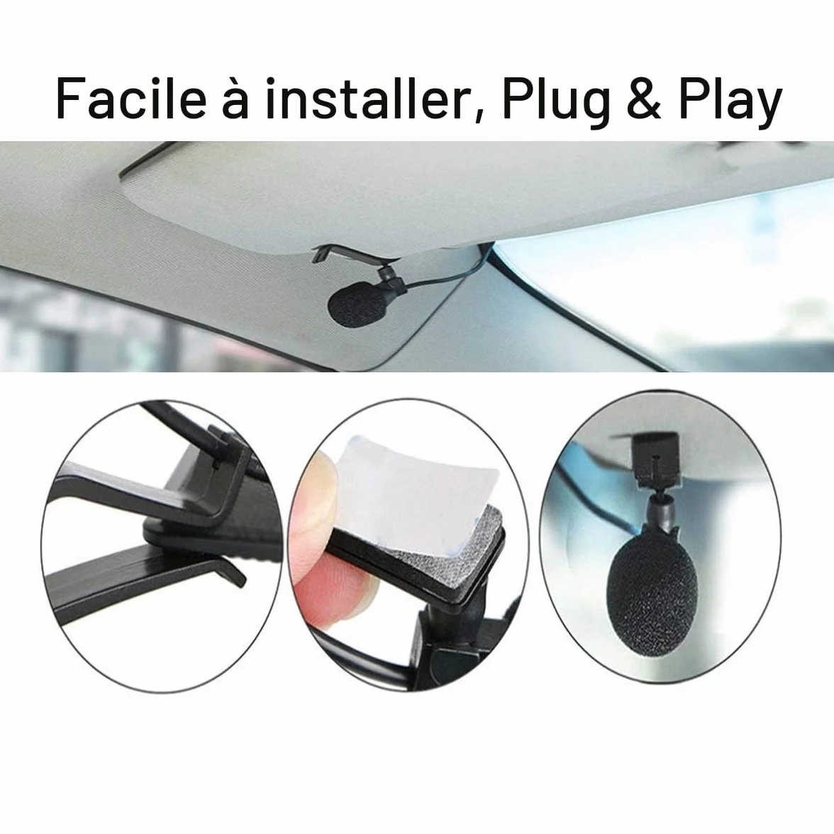 Pioneer Microphone Externe 2,5 mm Remplacement pour Autoradio Bluetooth GPS DVD