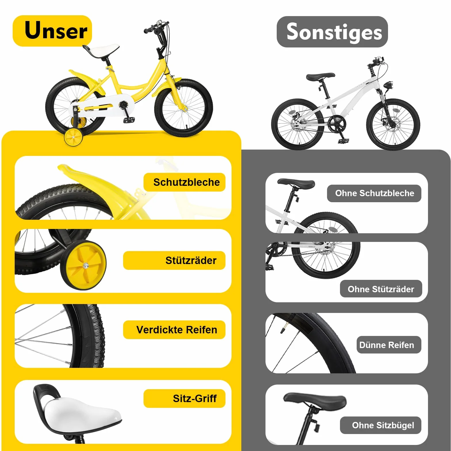 Vélo enfant 30,5 cm roues stabilisatrices hauteur réglable 6 cm bleu garçons 2-4 ans 85-105 cm