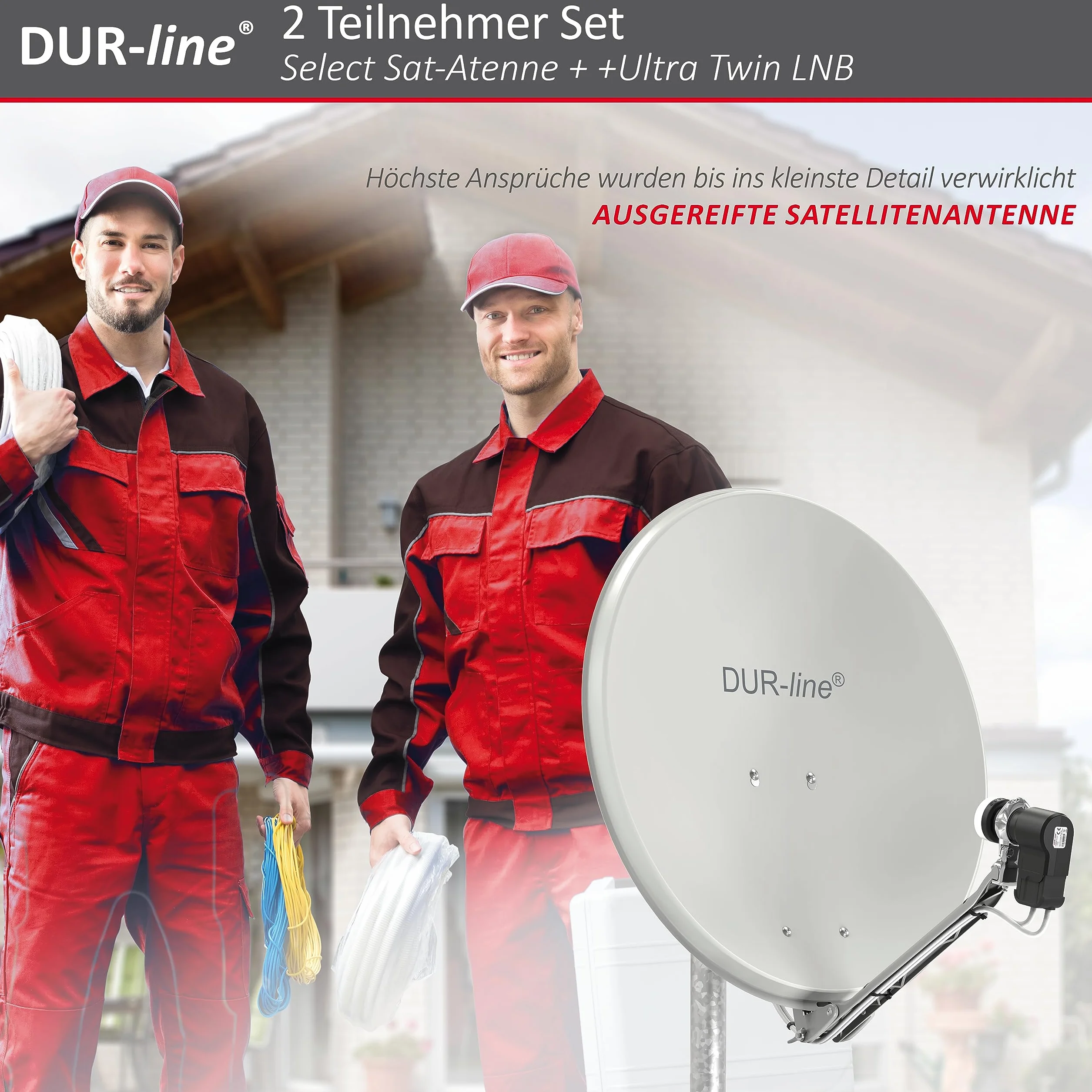 Dur-Line Select 60/65 Kit d'antennes Satellites LNB multiinterrupteur