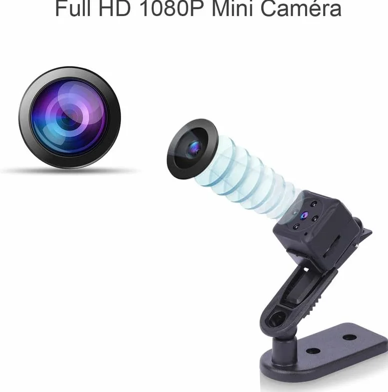 Camera Espion,HD 1080P Mini Caméra Espion sans Fil Discrete,Micro Spy Cam Cachee sur Batteries avec Détection Mouvement Vision Nocturne,LV