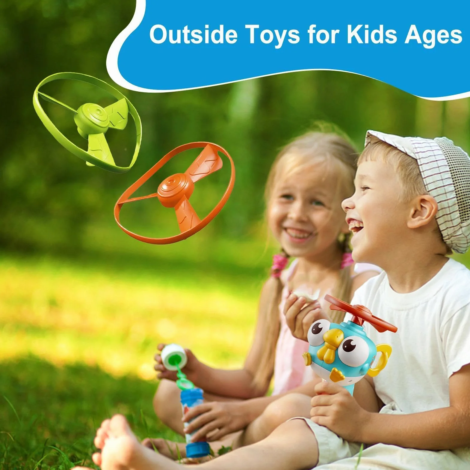 Flying Saucer For Kids - Interactive Catching Outdoor Activity, High-Flying Spinner Disc Launcher