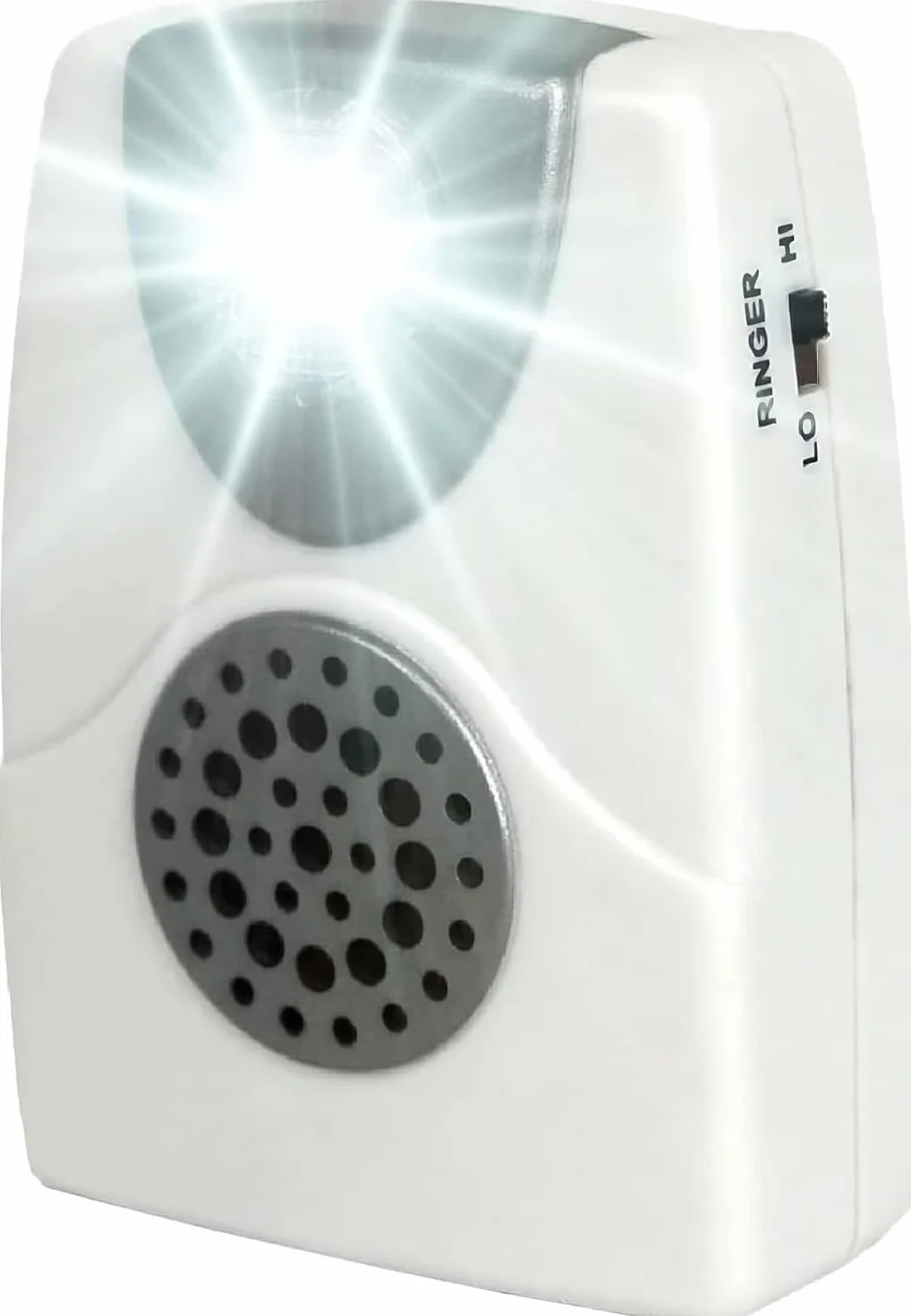 Amplificateur de sonnerie téléphonique VOCA TA002 avec lumière clignotante, jusqu'à 105 dB, pour téléphones fixes, montage mural, idéal pour les environnements bruyants et les personnes malentendantes