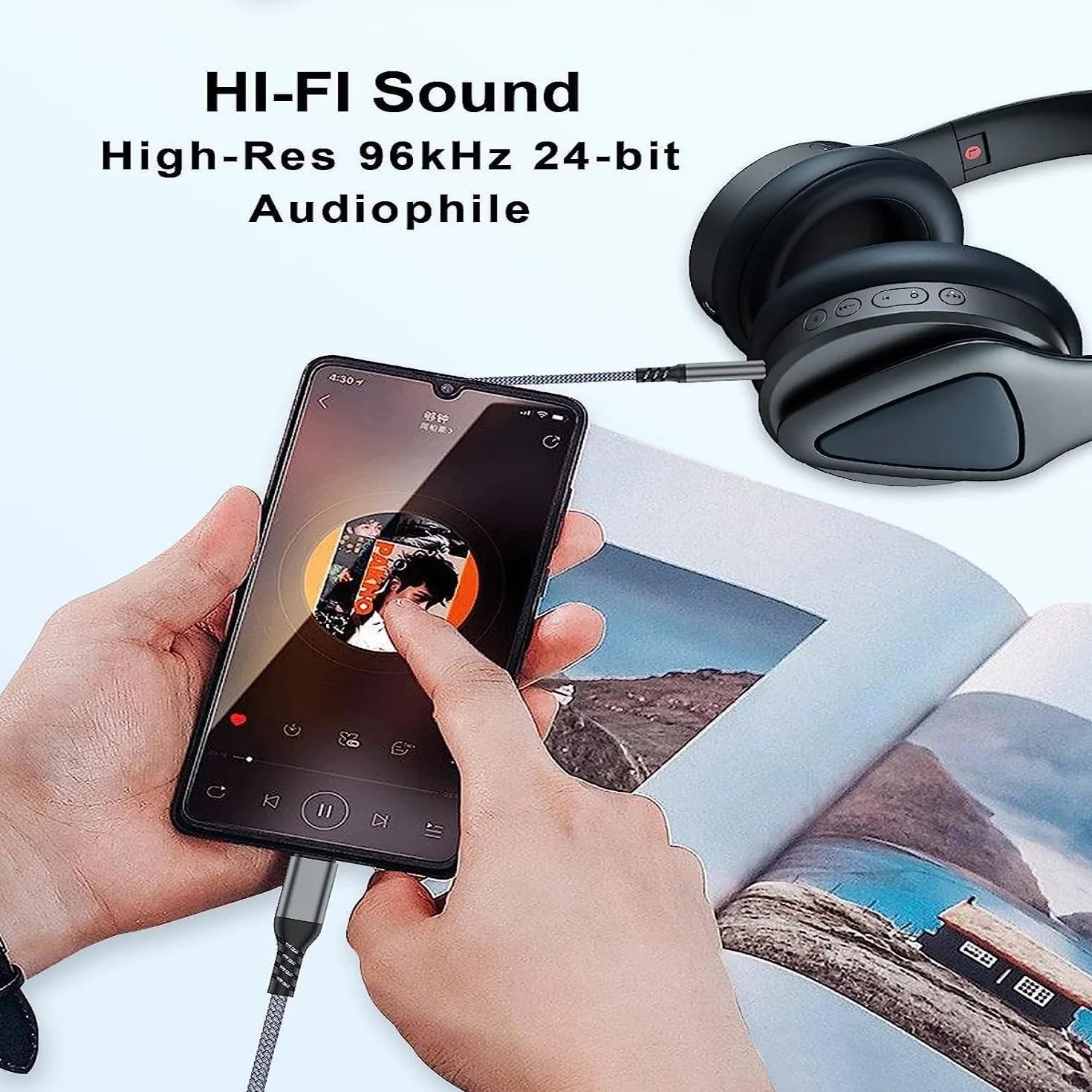 Adaptateur USB-C vers Jack avec DAC Compatible Samsung Xiaomi iPad