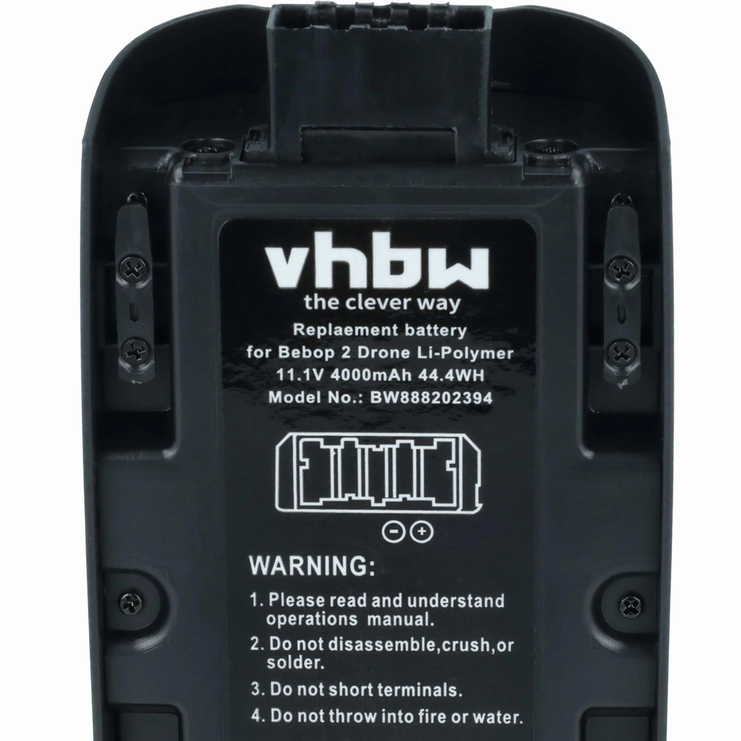 vhbw Batterie Compatible avec Parrot Bebop 2, 2 Pro Drone (4000mAh, 11,1V, Li-polymère)