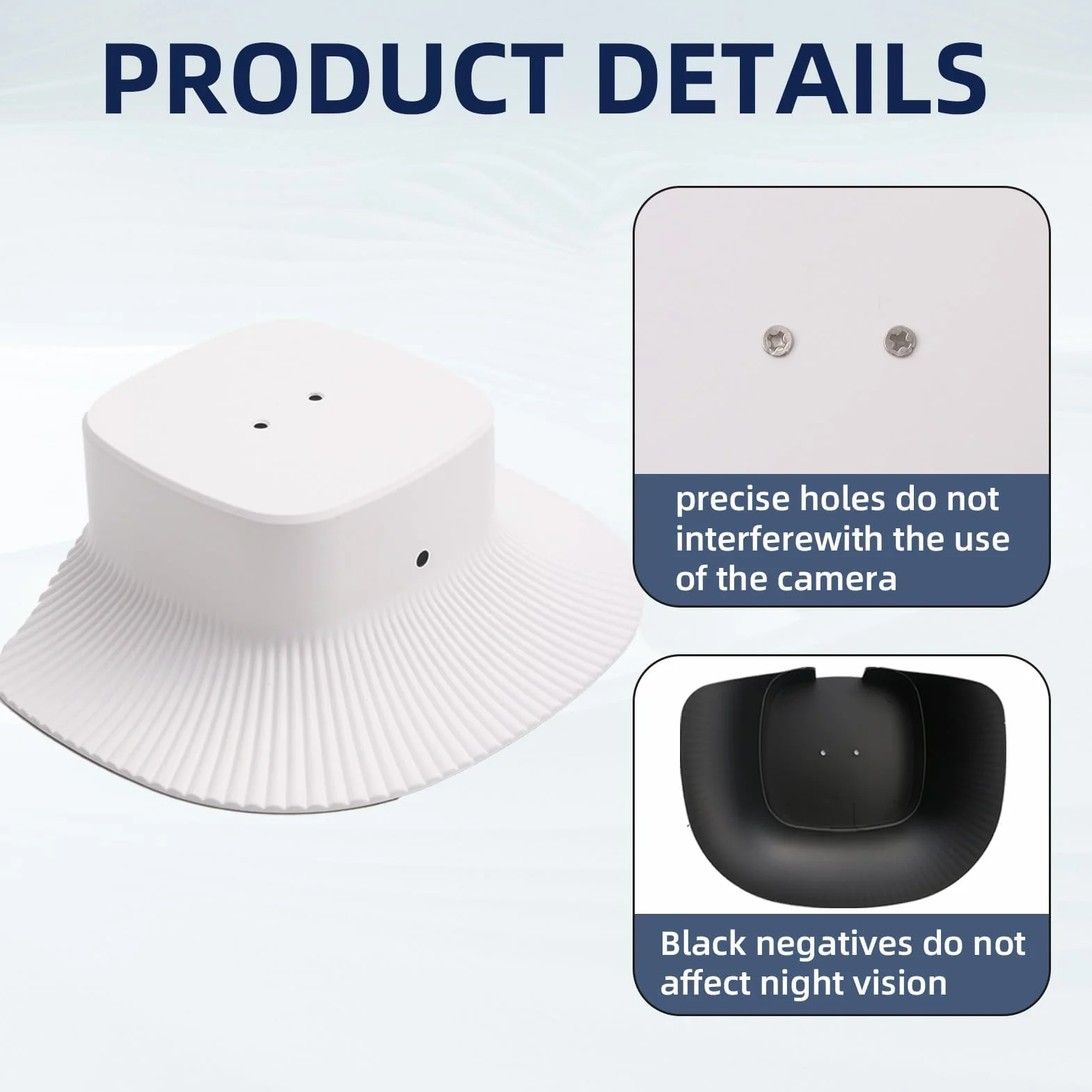 Housse de Protection Contre la Pluie pour Eufy Security SoloCam S340 Résistante aux Intempéries Protège Contre la Pluie, Les Aayons UV Poussière et Vents Violents（Blanc）