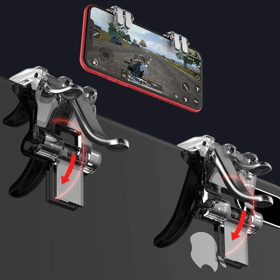 N-K 1 paire de manettes de jeu mobiles pour tablette PC Game Shooter Manette de jeu Trigger Compatible iPhone/Android