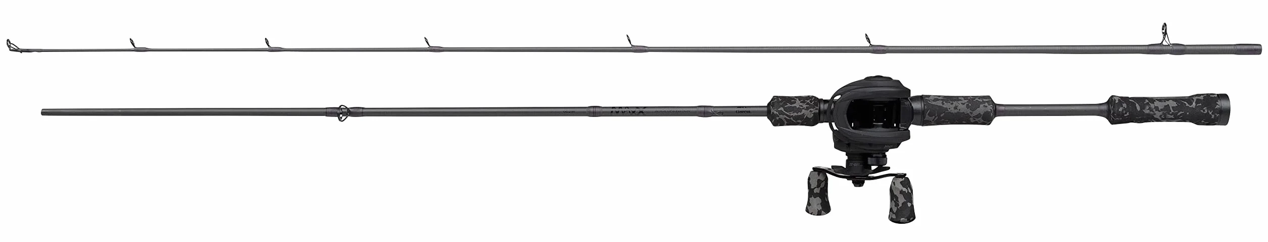 Abu Garcia MAX X Black Ops Canne à pêche au lancer et moulinet 1.98m 10-40g Baitcasting Combo Brochet Perche Sandre Noir