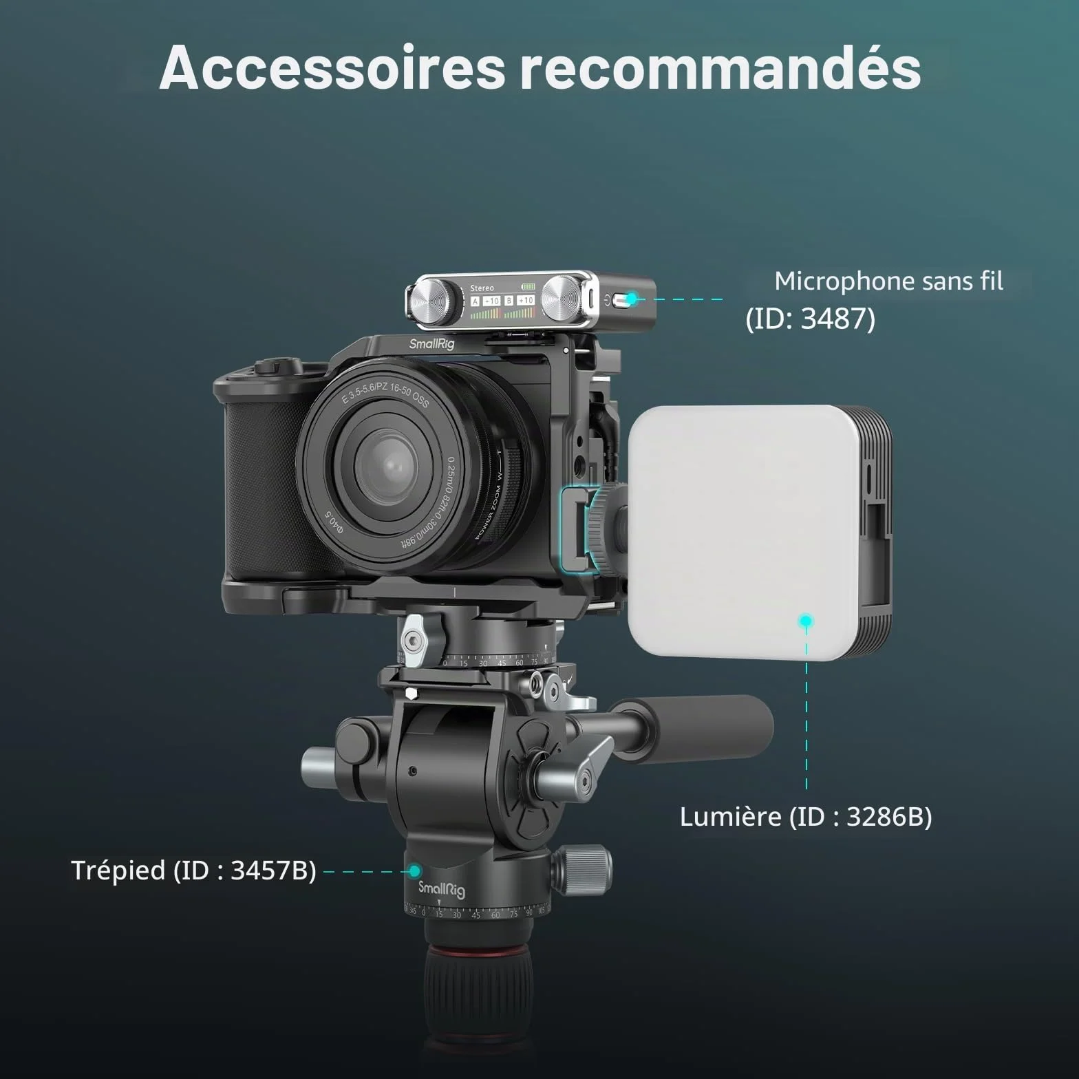 SMALLRIG Adaptateur de montage anti-torsion pour griffe froide (2 PCS) avec vis 1/4"-20,pour microphone de moniteur de lumière LED flash,avec broches anti-torsion,compatible avec la cage SmallRig-5032