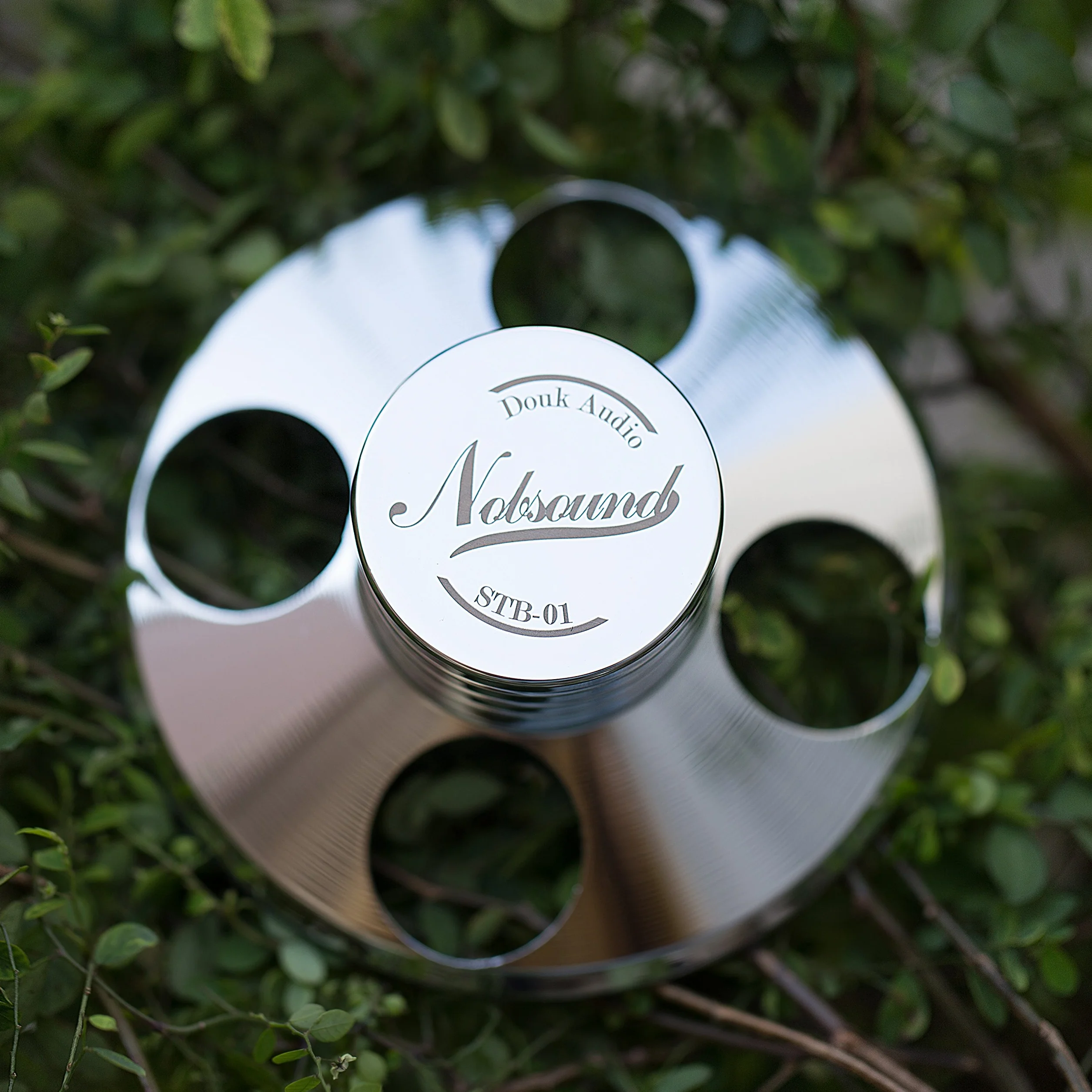 Nobsound Palet presseur en métal pour Platine Vinyle Argenté