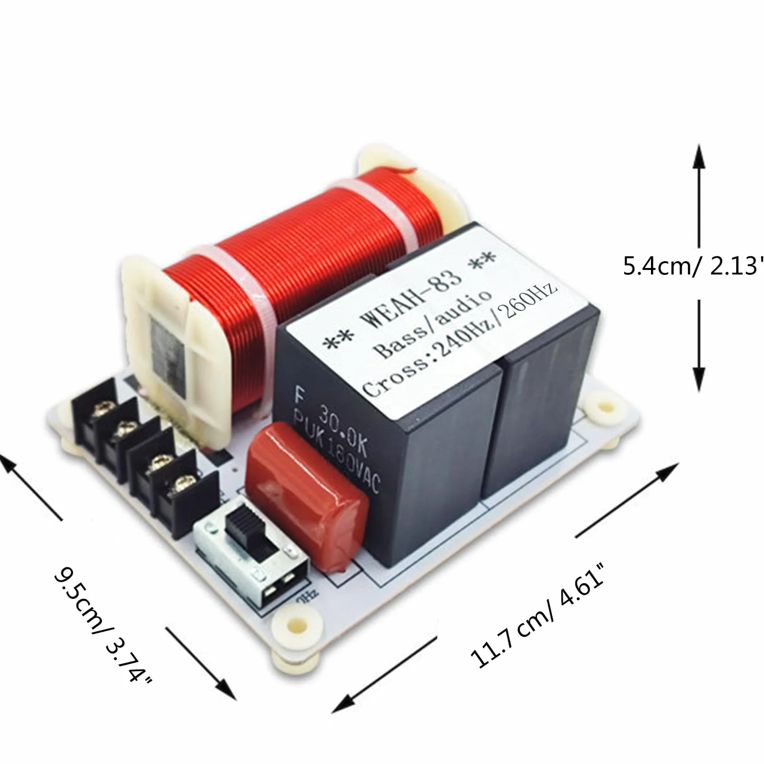 WEAH-83 Répartiteur de fréquence de basse réglable 400 W Crossover Haute puissance