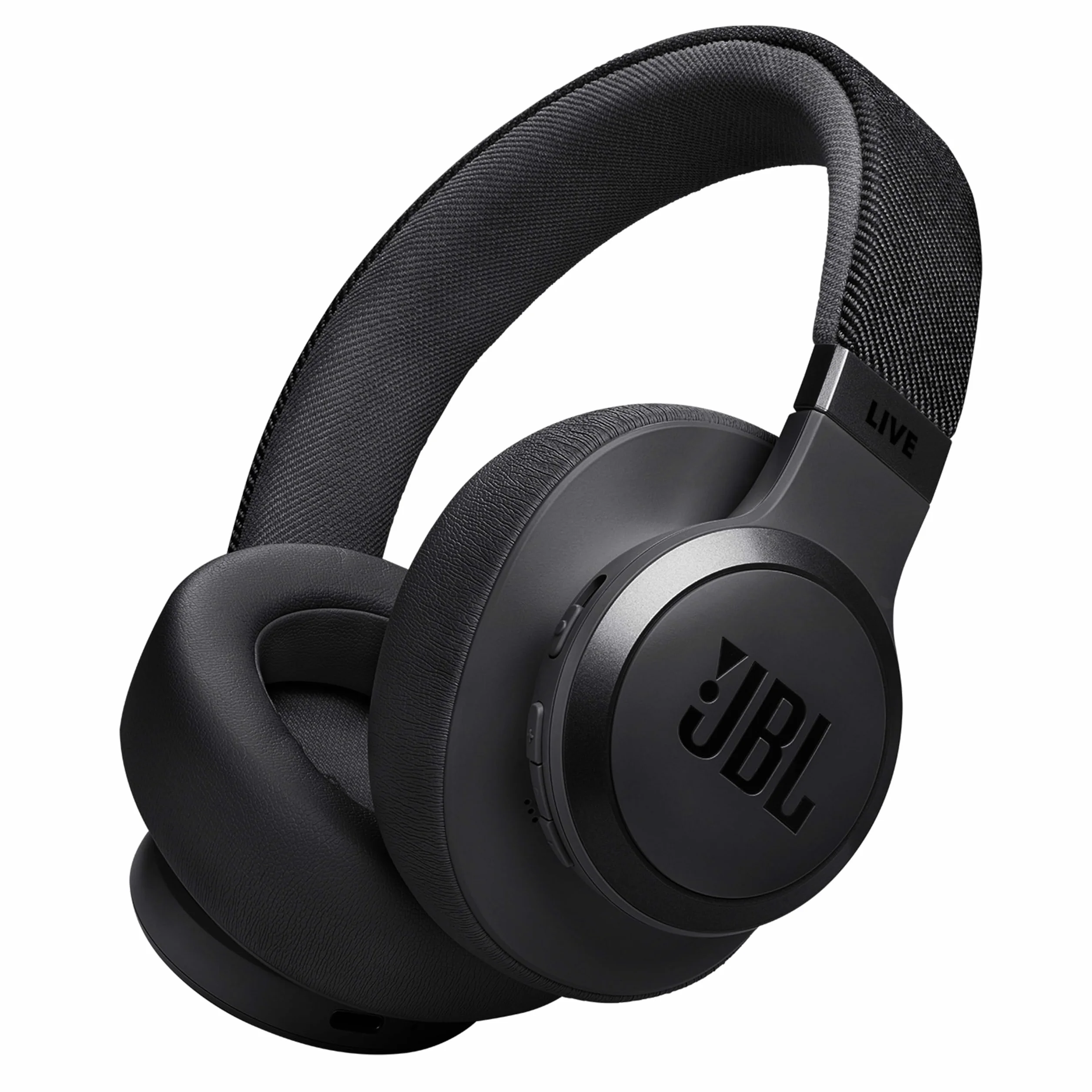 JBL Live 770NC Casque circum-auriculaire, Réduction de Bruit Adaptative, Smart Ambient, jusqu'à 65 heures d'autonomie, noir