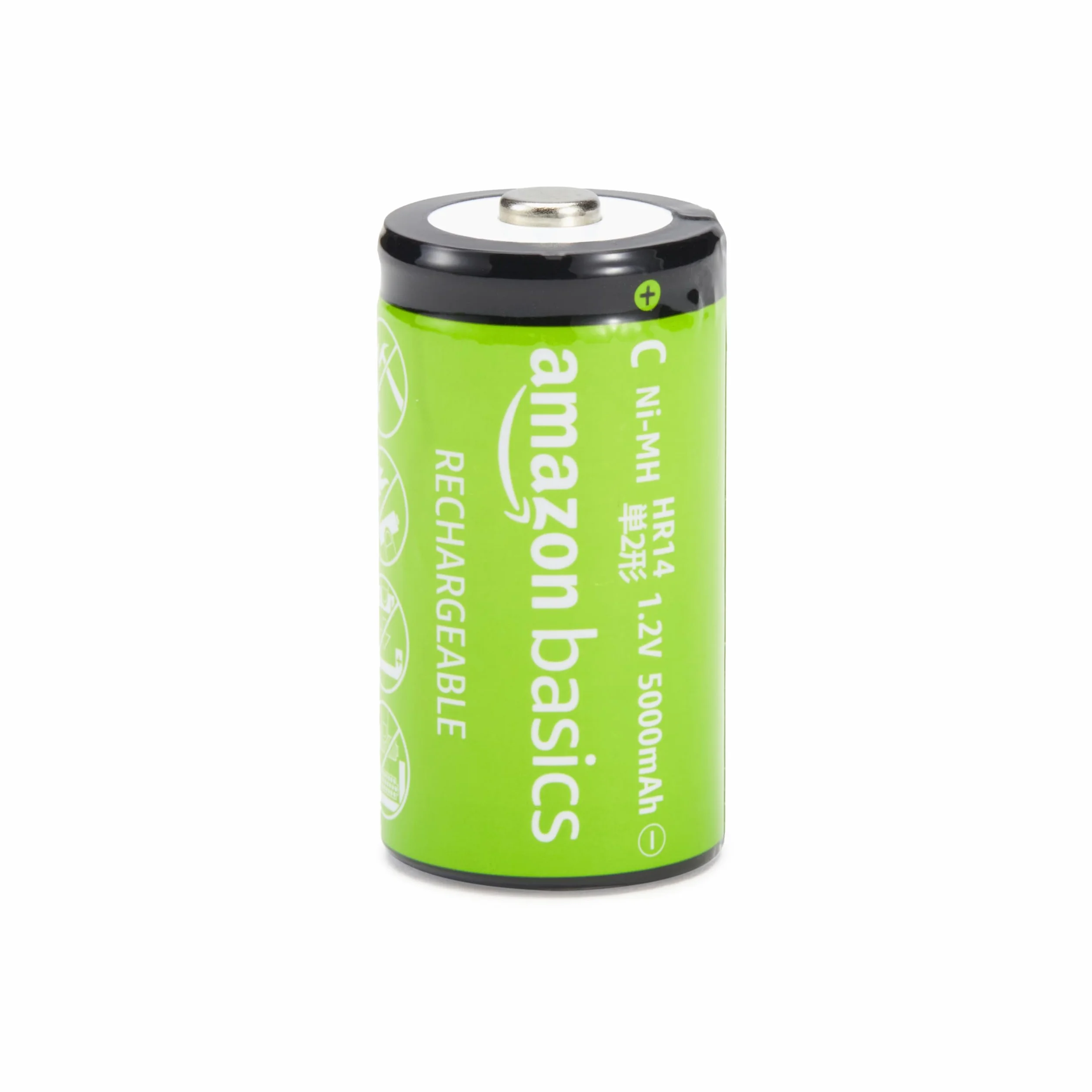 Amazon Basics Lot de 4 piles rechargeables type C NiMH 5000 mAh