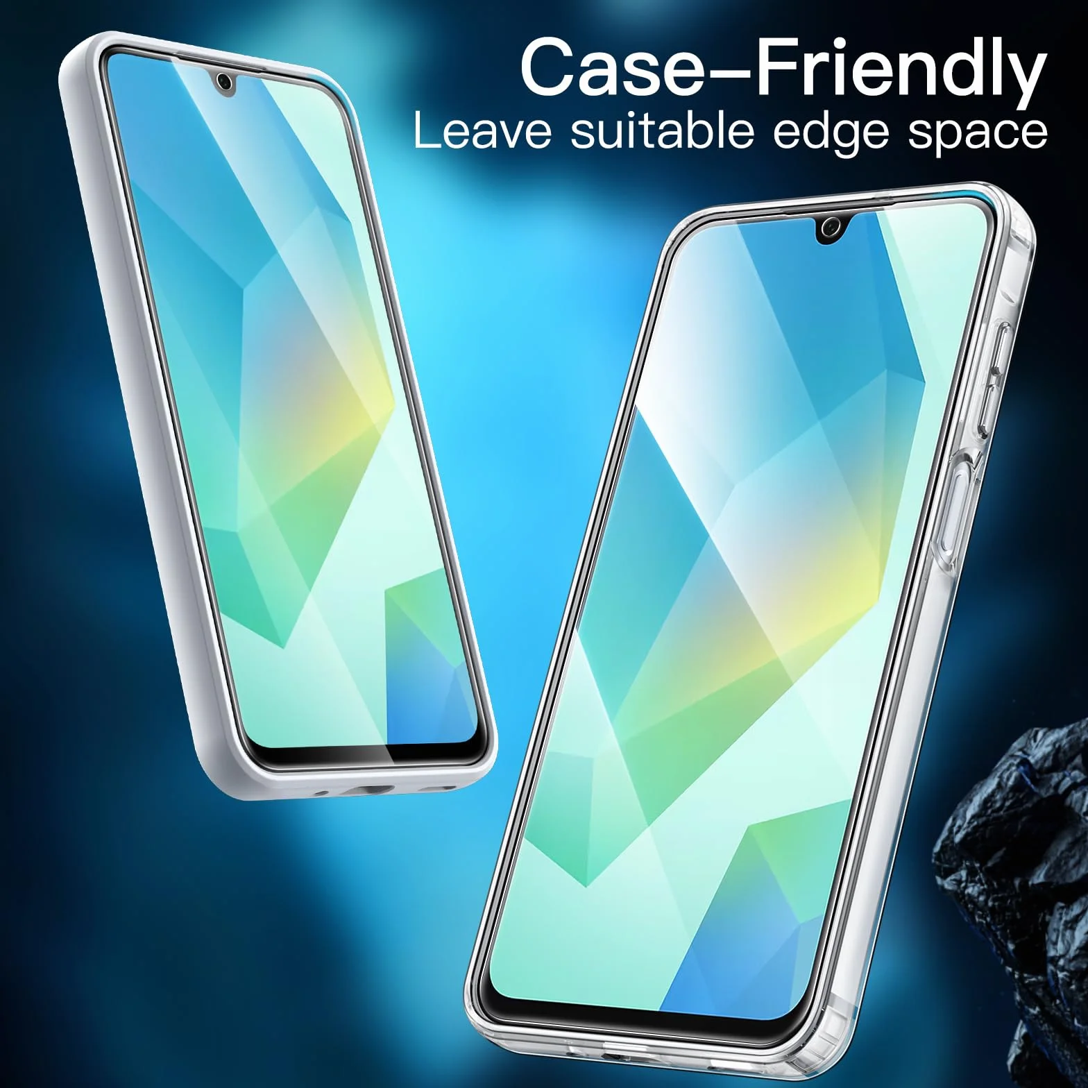 JETech Protection D'écran Verre Trempé 9H pour Samsung Galaxy A16 5G 4G 6,7 Pouces, Lot de 3