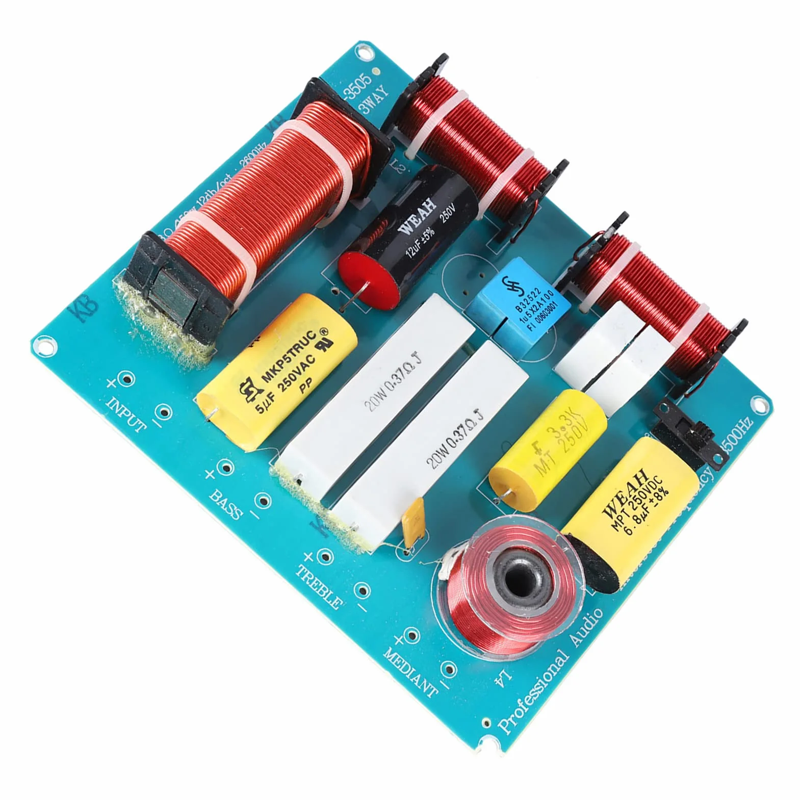 Diviseur de fréquence audio 3 voies crossover 300 W pour haut-parleurs KTV DIY