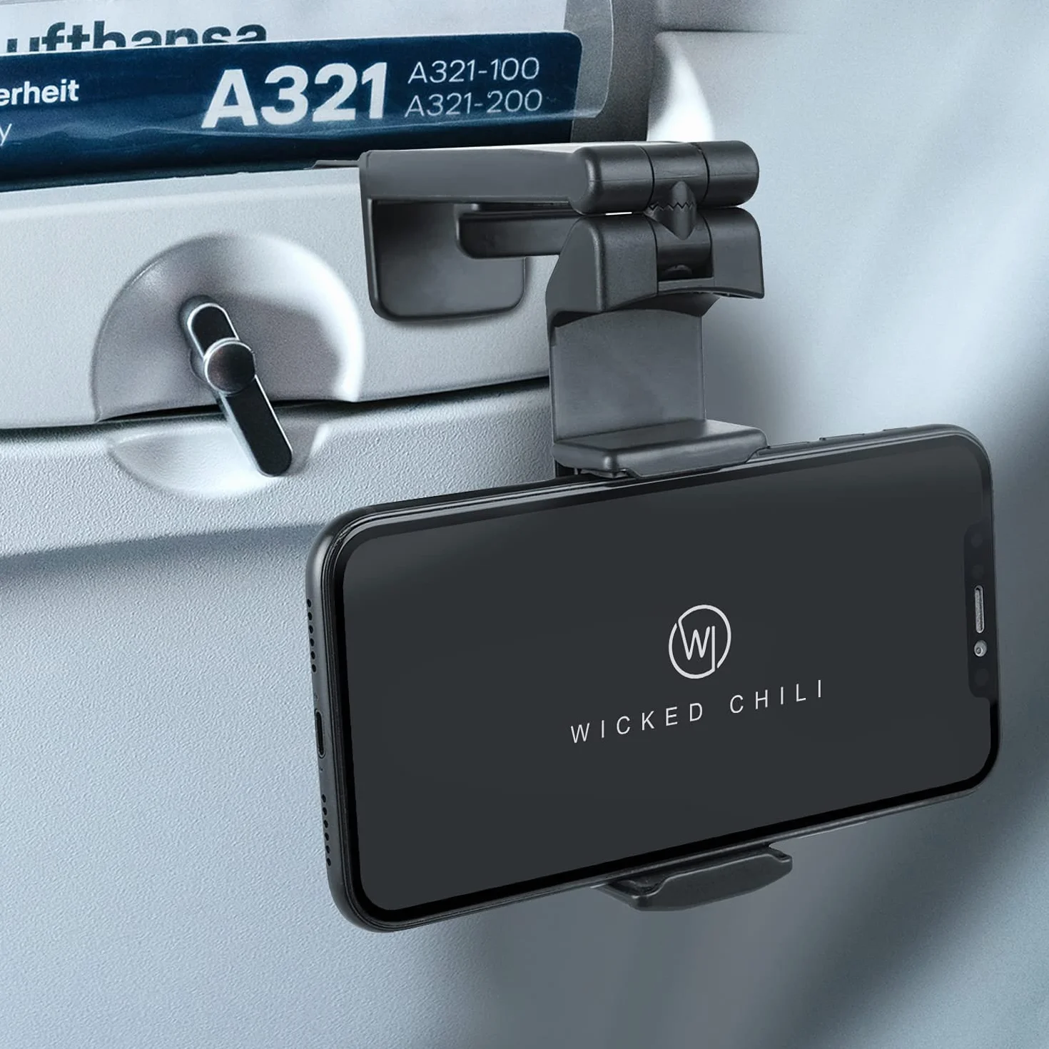 Wicked Chili 2X Support de téléphone Portable Flexible Pliable avec rotule à 360° et Pince de Table